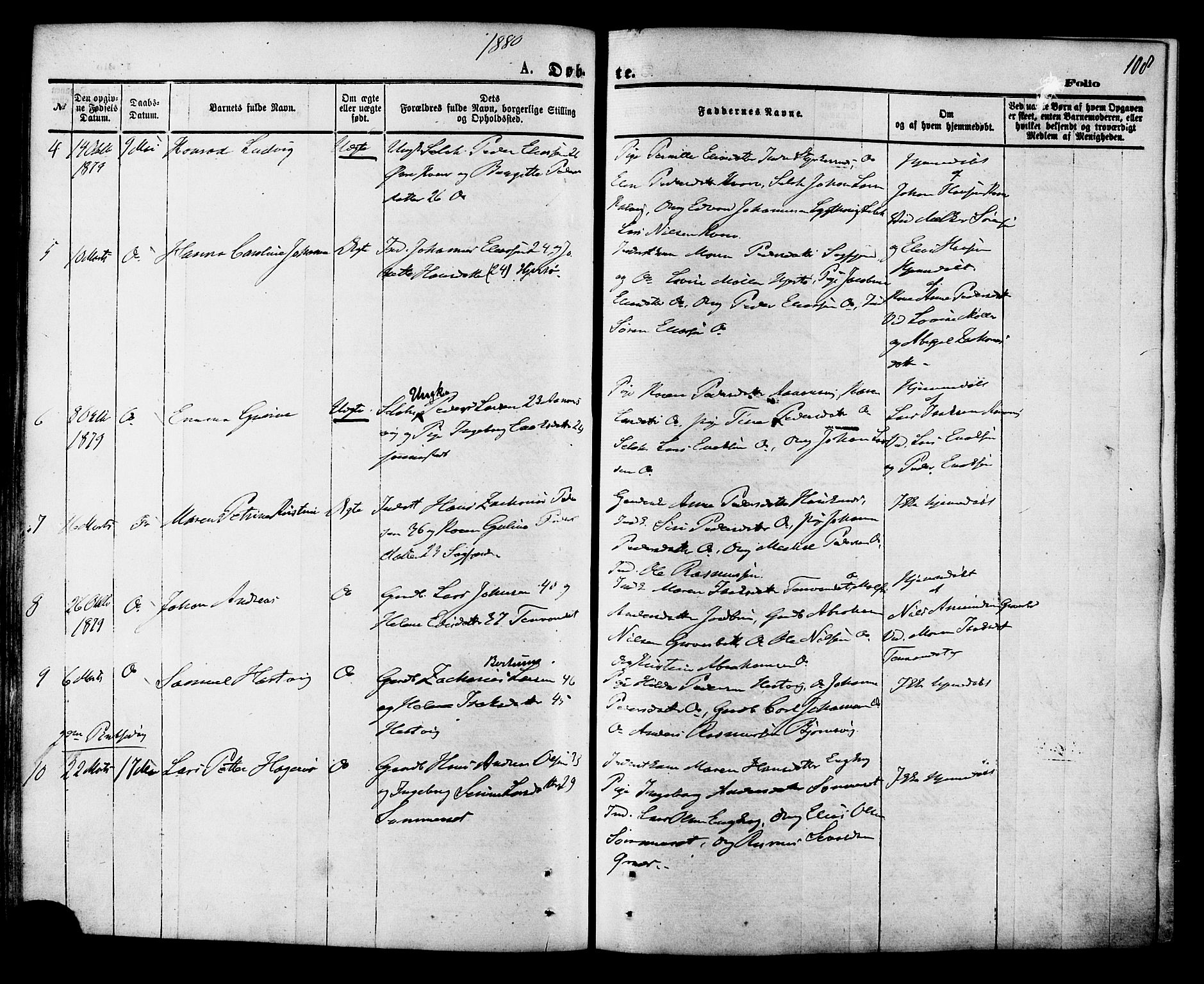 Ministerialprotokoller, klokkerbøker og fødselsregistre - Nordland, SAT/A-1459/853/L0771: Parish register (official) no. 853A10, 1870-1881, p. 108