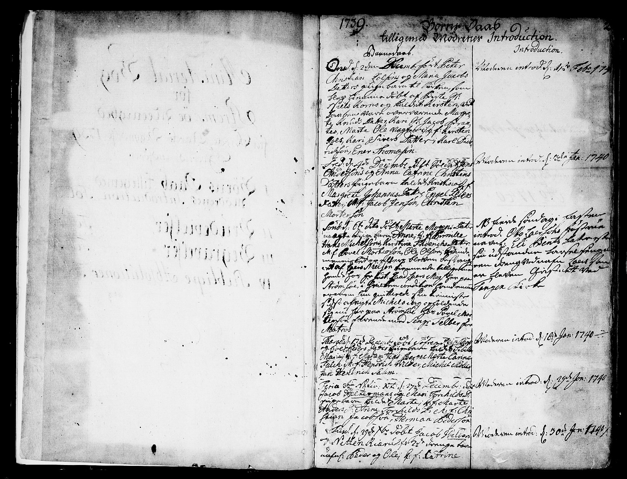 Strømsø kirkebøker, SAKO/A-246/F/Fa/L0007: Parish register (official) no. I 7, 1739-1751, p. 2