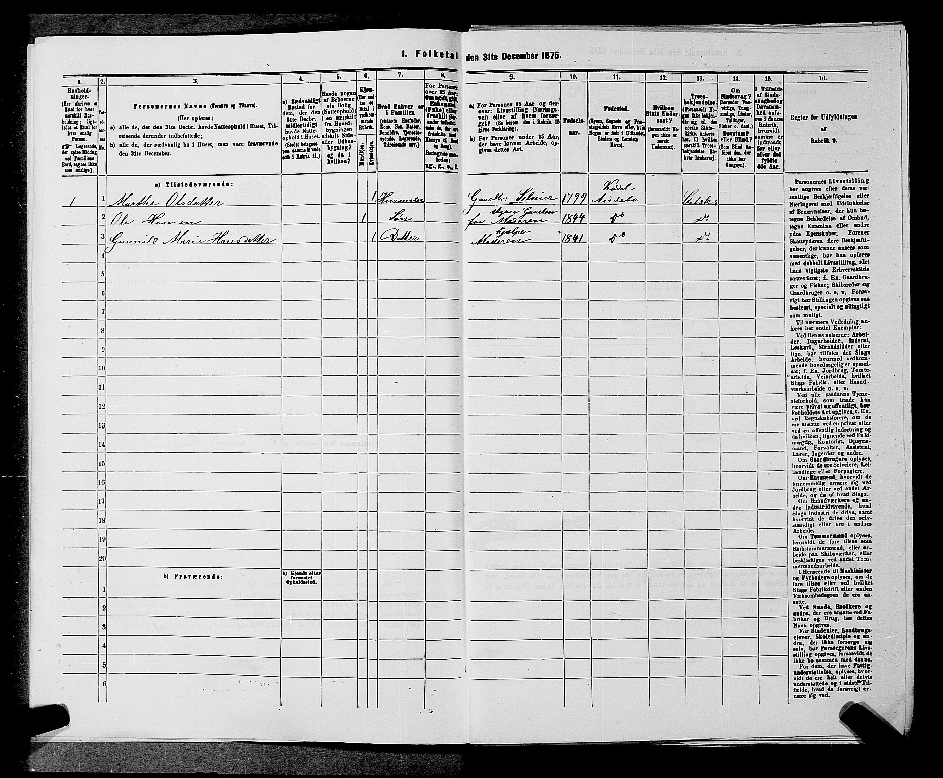 SAKO, 1875 census for 0719P Andebu, 1875, p. 458