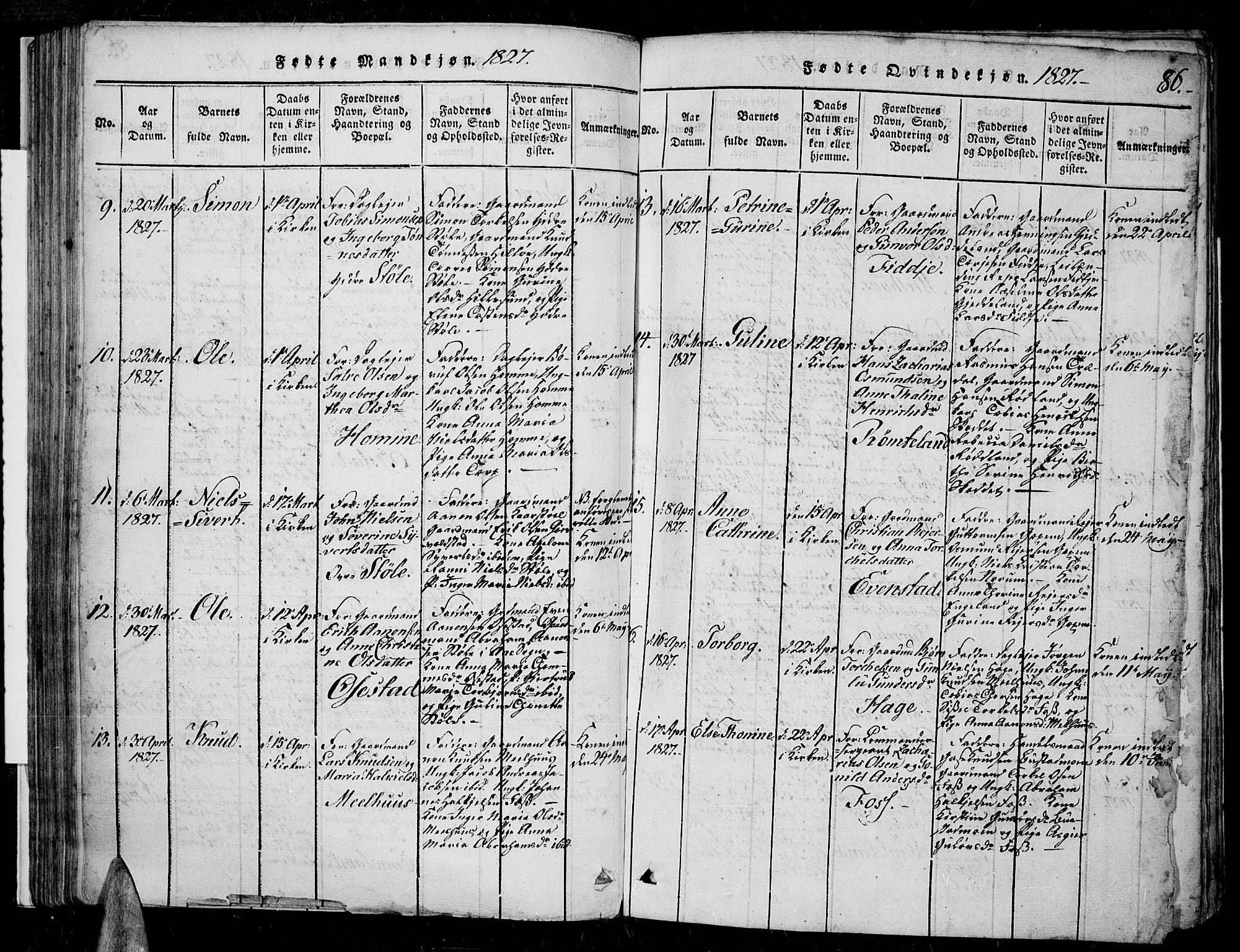 Sør-Audnedal sokneprestkontor, AV/SAK-1111-0039/F/Fa/Fab/L0005: Parish register (official) no. A 5, 1816-1830, p. 86