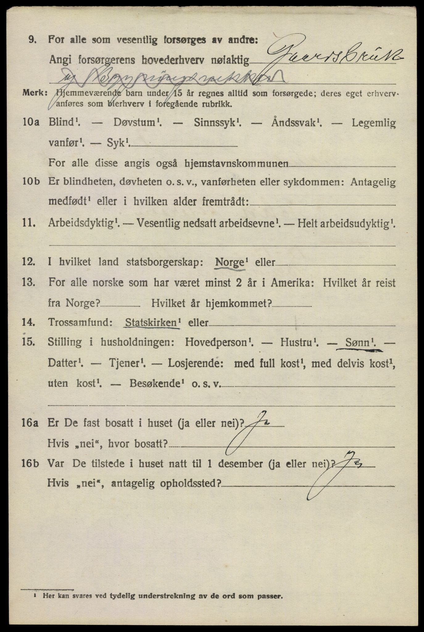 SAKO, 1920 census for Brunlanes, 1920, p. 6758