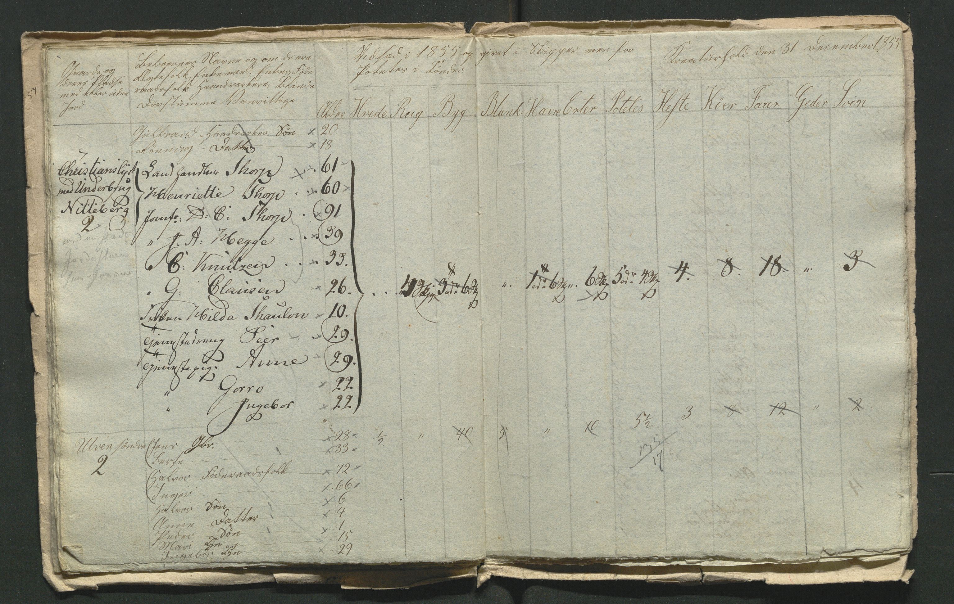 SAH, 1855 Census for Jevnaker parish, 1855, p. 16