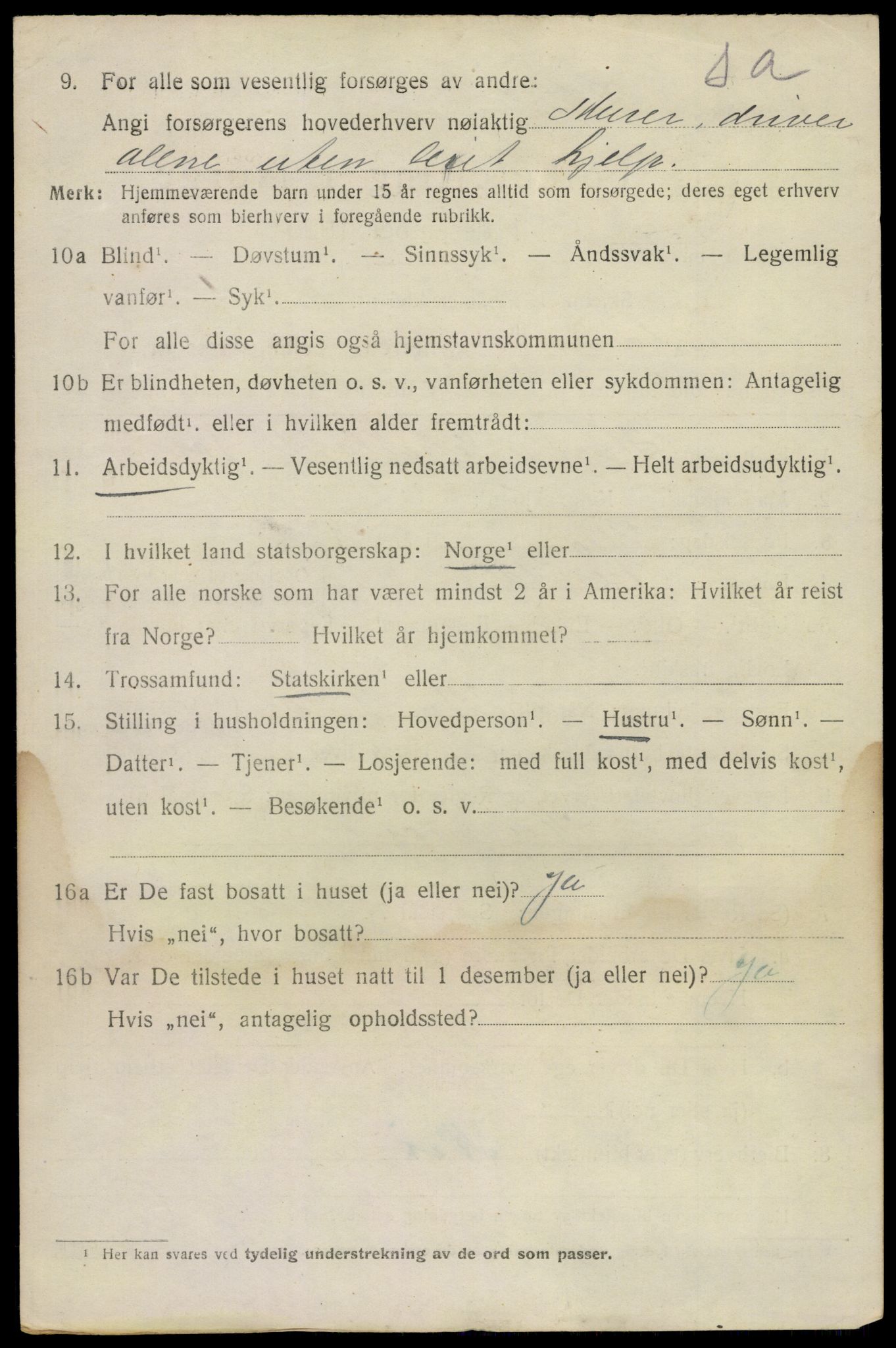 SAKO, 1920 census for Brunlanes, 1920, p. 8606