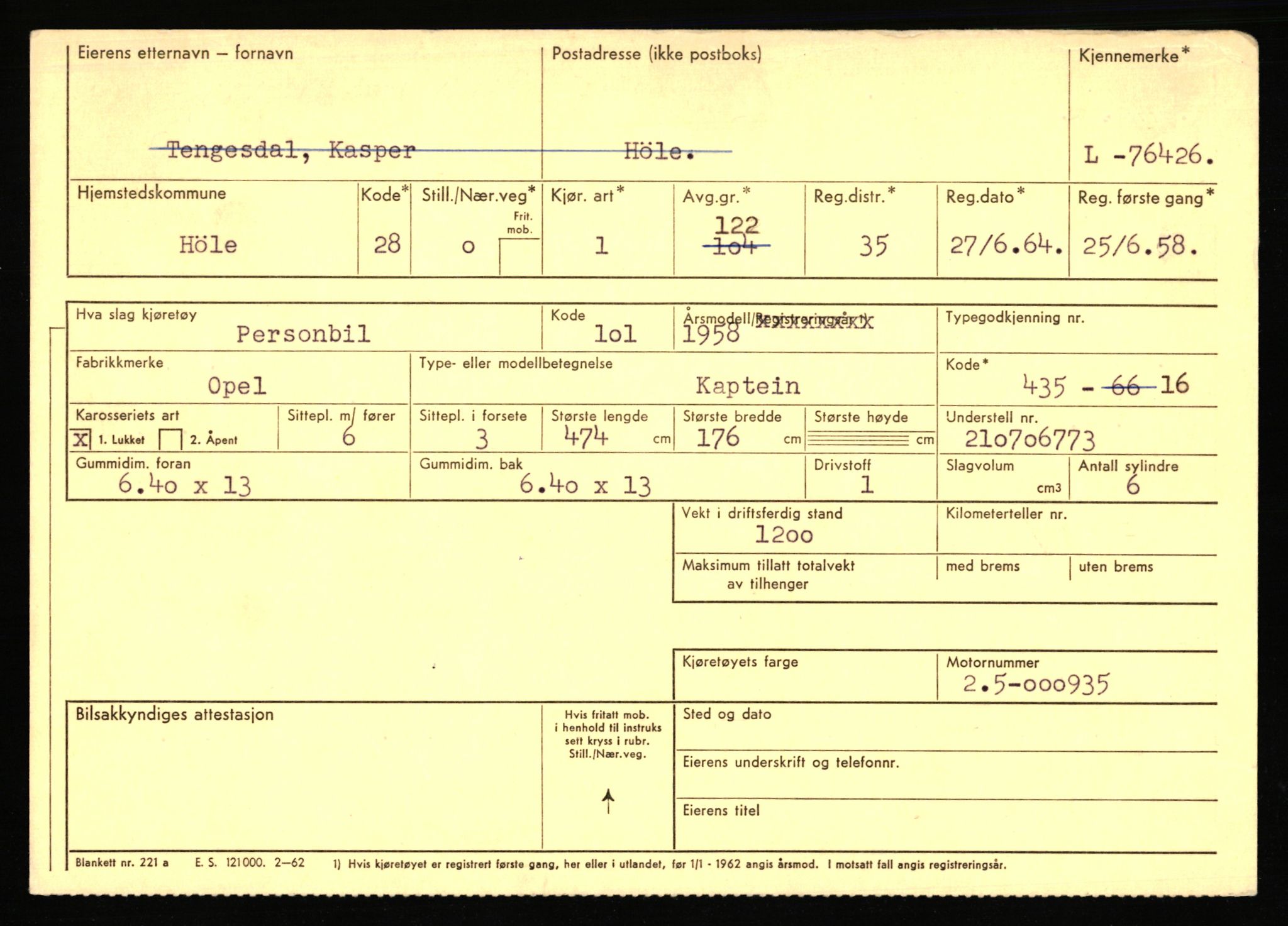 Stavanger trafikkstasjon, AV/SAST-A-101942/0/F/L0068: L-75000 - L-76799, 1930-1971, p. 1735