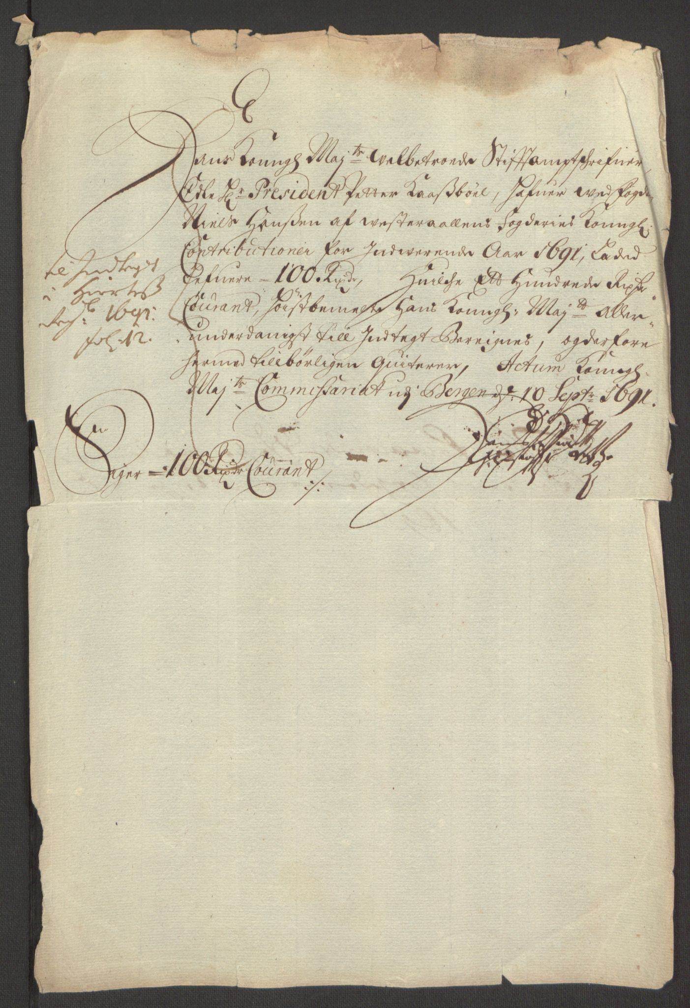 Rentekammeret inntil 1814, Reviderte regnskaper, Fogderegnskap, AV/RA-EA-4092/R67/L4676: Fogderegnskap Vesterålen, Andenes og Lofoten, 1691-1693, p. 86