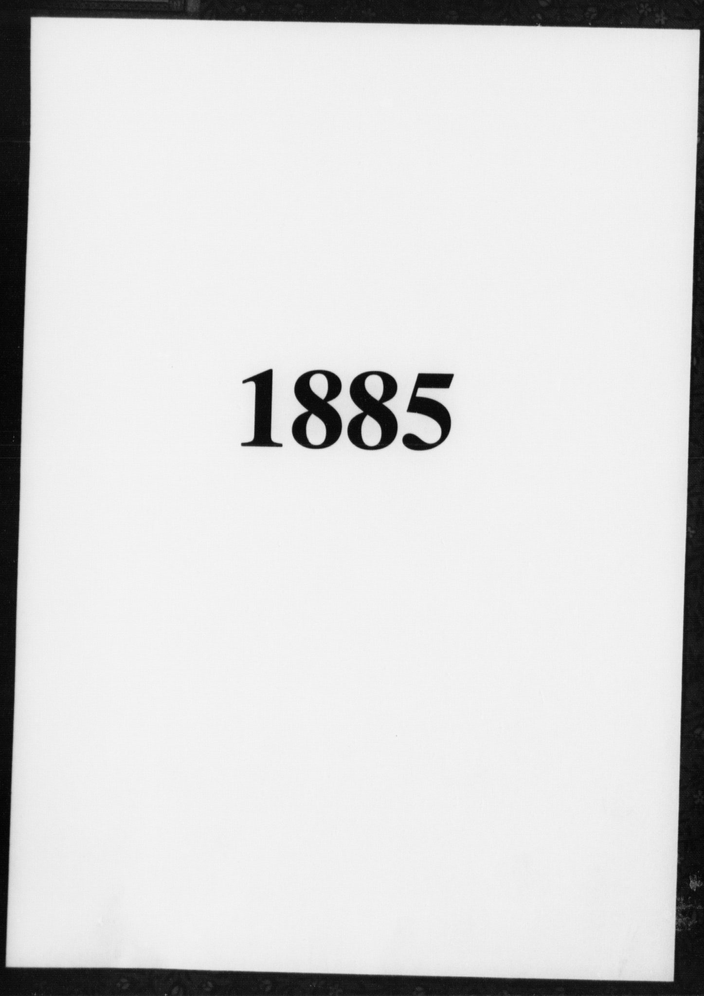 Fattigvesenet, OBA/A-20045/Fb/L0005: Hjemstavnsregister, 1885, p. 1