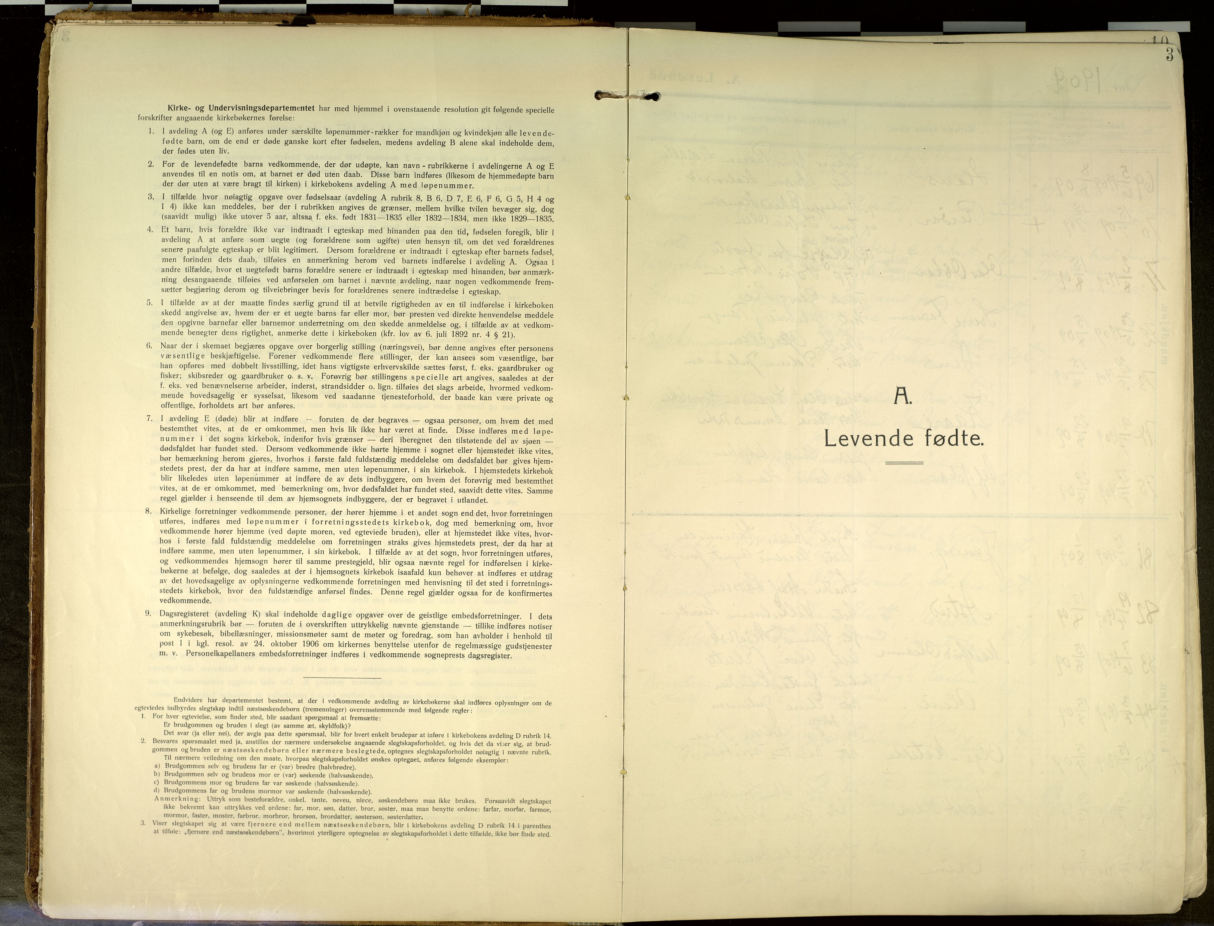 Elverum prestekontor, SAH/PREST-044/H/Ha/Haa/L0020: Parish register (official) no. 20, 1909-1921, p. 3