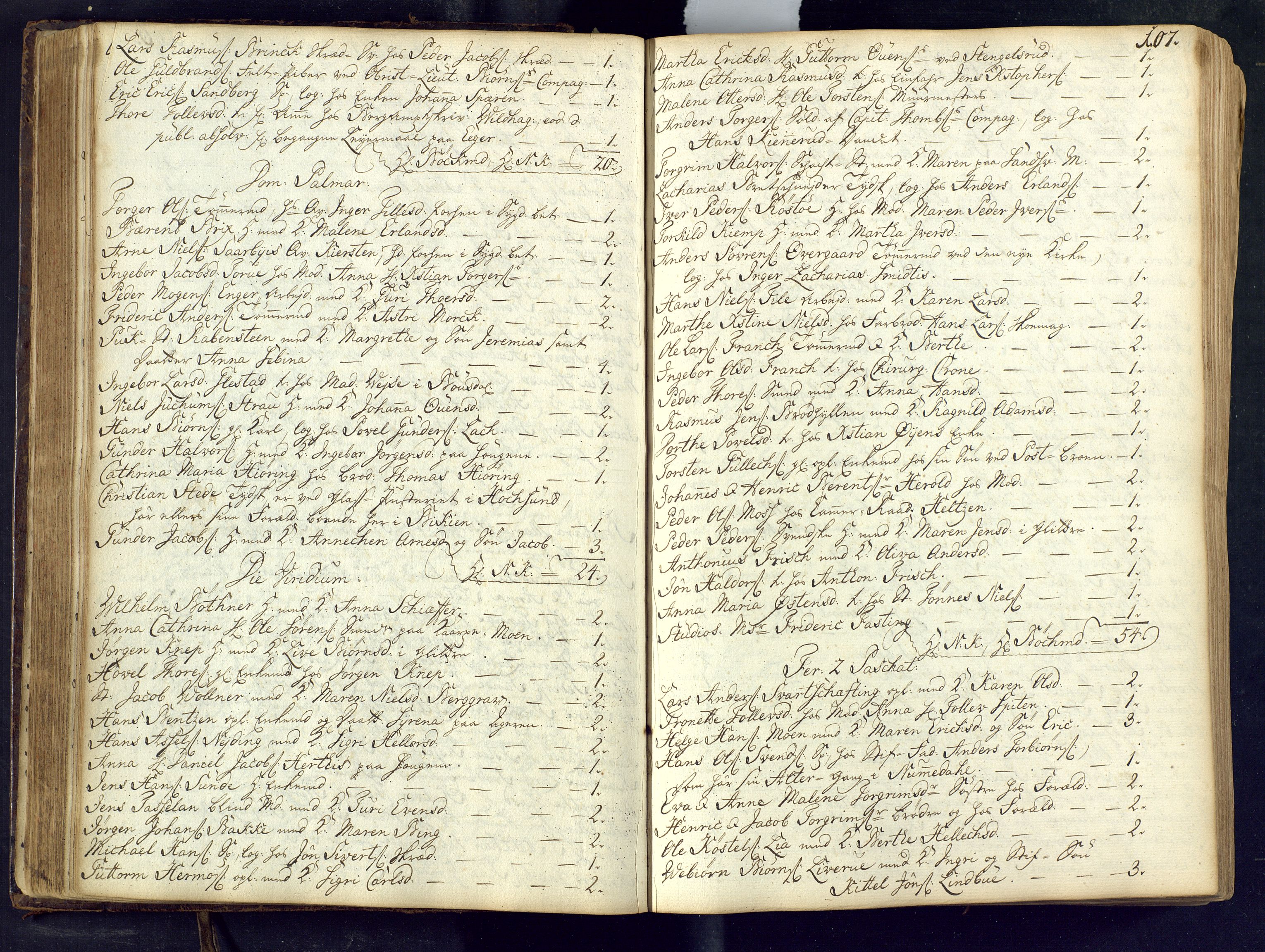 Kongsberg kirkebøker, SAKO/A-22/M/Ma/L0002: Communicants register no. 2, 1739-1745, p. 107
