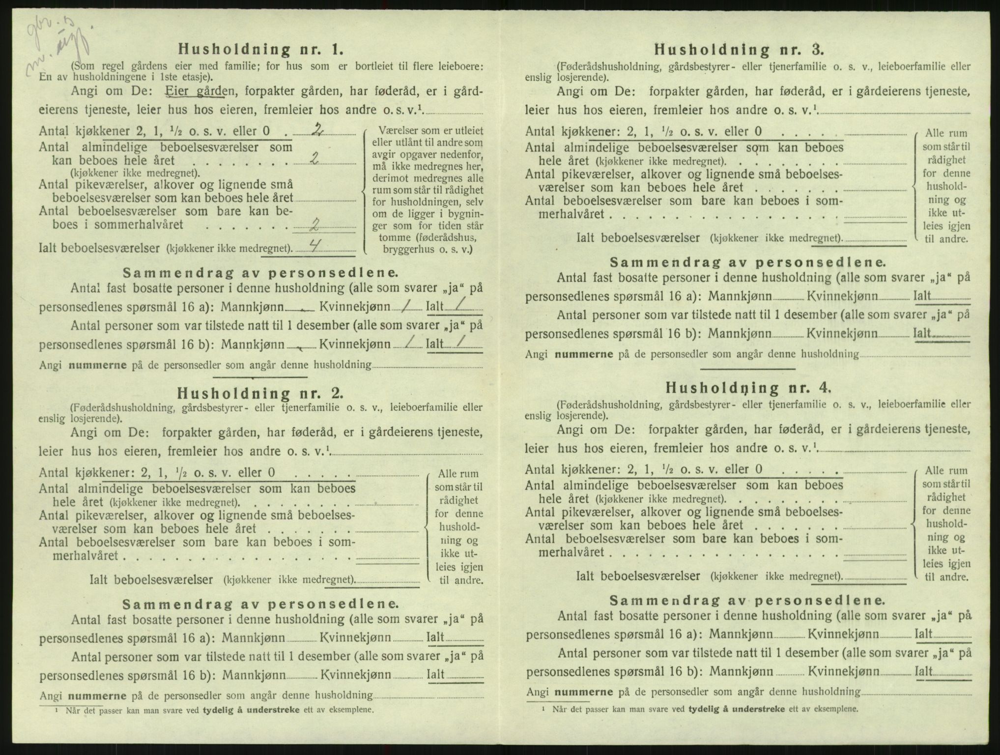 SAK, 1920 census for Randesund, 1920, p. 63