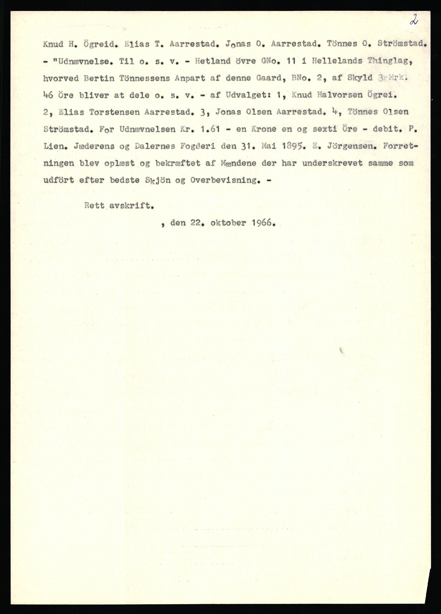 Statsarkivet i Stavanger, SAST/A-101971/03/Y/Yj/L0036: Avskrifter sortert etter gårdsnavn: Hervik - Hetland i Høyland, 1750-1930, p. 529