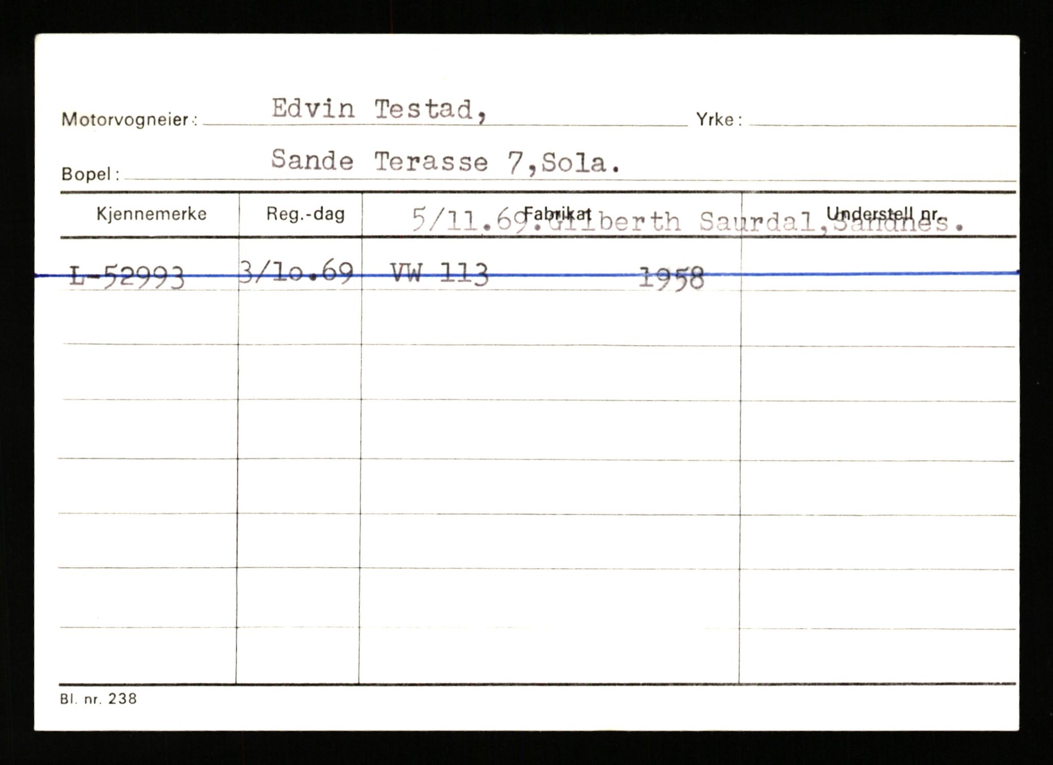 Stavanger trafikkstasjon, SAST/A-101942/0/H/L0038: Sørbø - Tjeltveit, 1930-1971, p. 2177