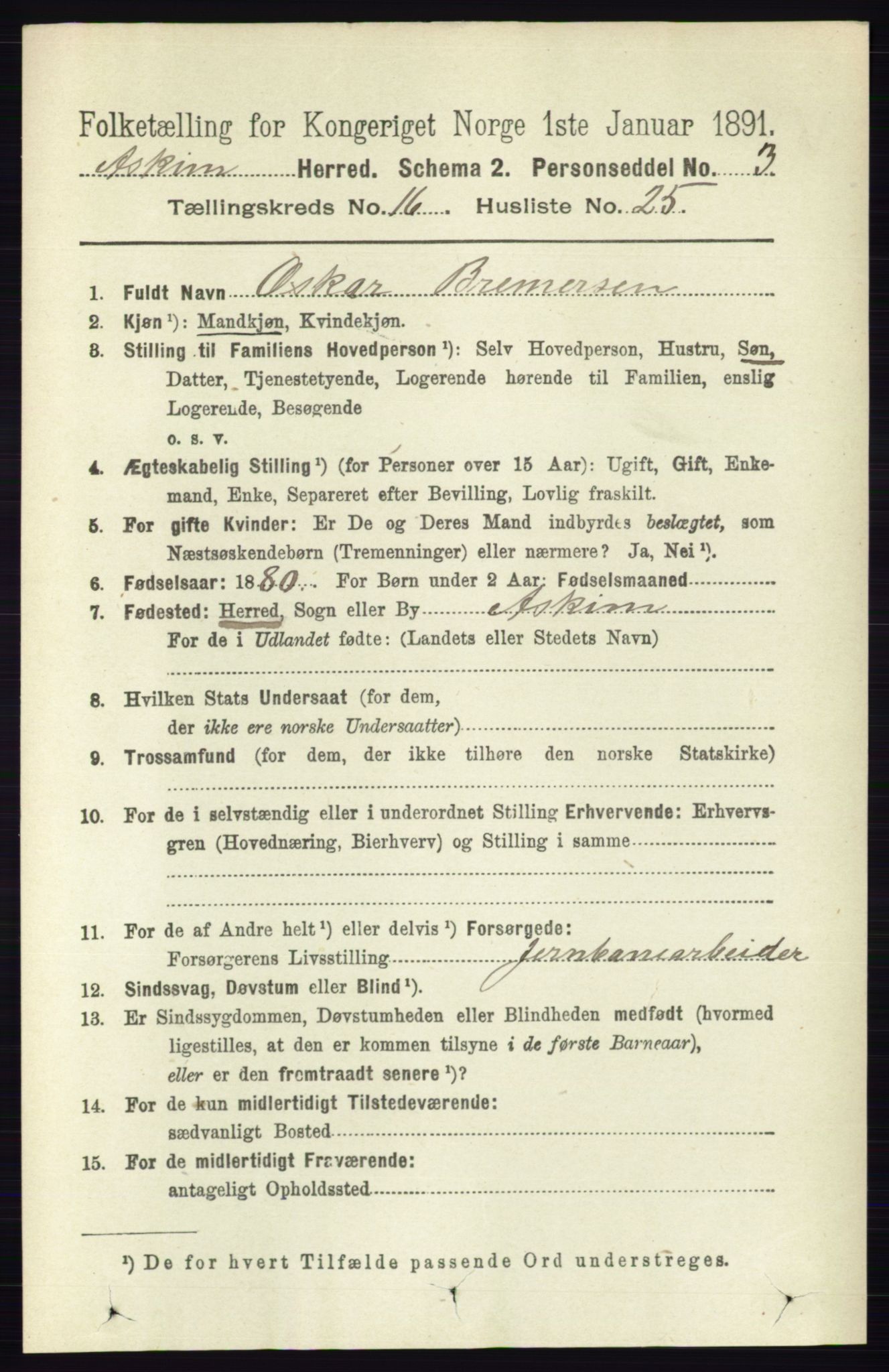 RA, 1891 census for 0124 Askim, 1891, p. 2787