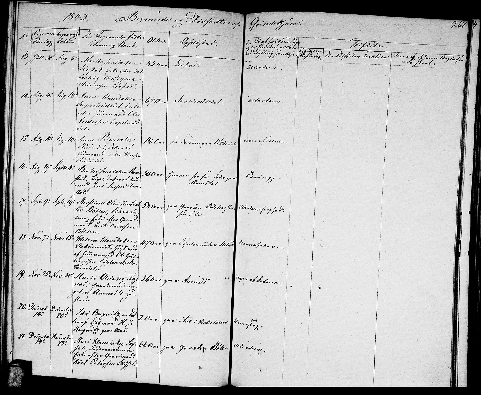 Nittedal prestekontor Kirkebøker, SAO/A-10365a/F/Fa/L0004: Parish register (official) no. I 4, 1836-1849, p. 267