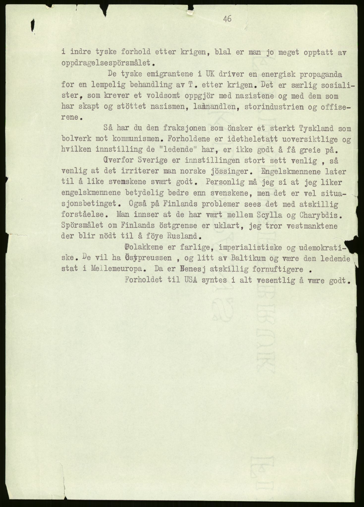 Ustvedt, Hans Jacob / Ustvedt familien, AV/RA-PA-1248/H/L0047/0002: Dagbøker / Londondagboken, 1943, p. 46