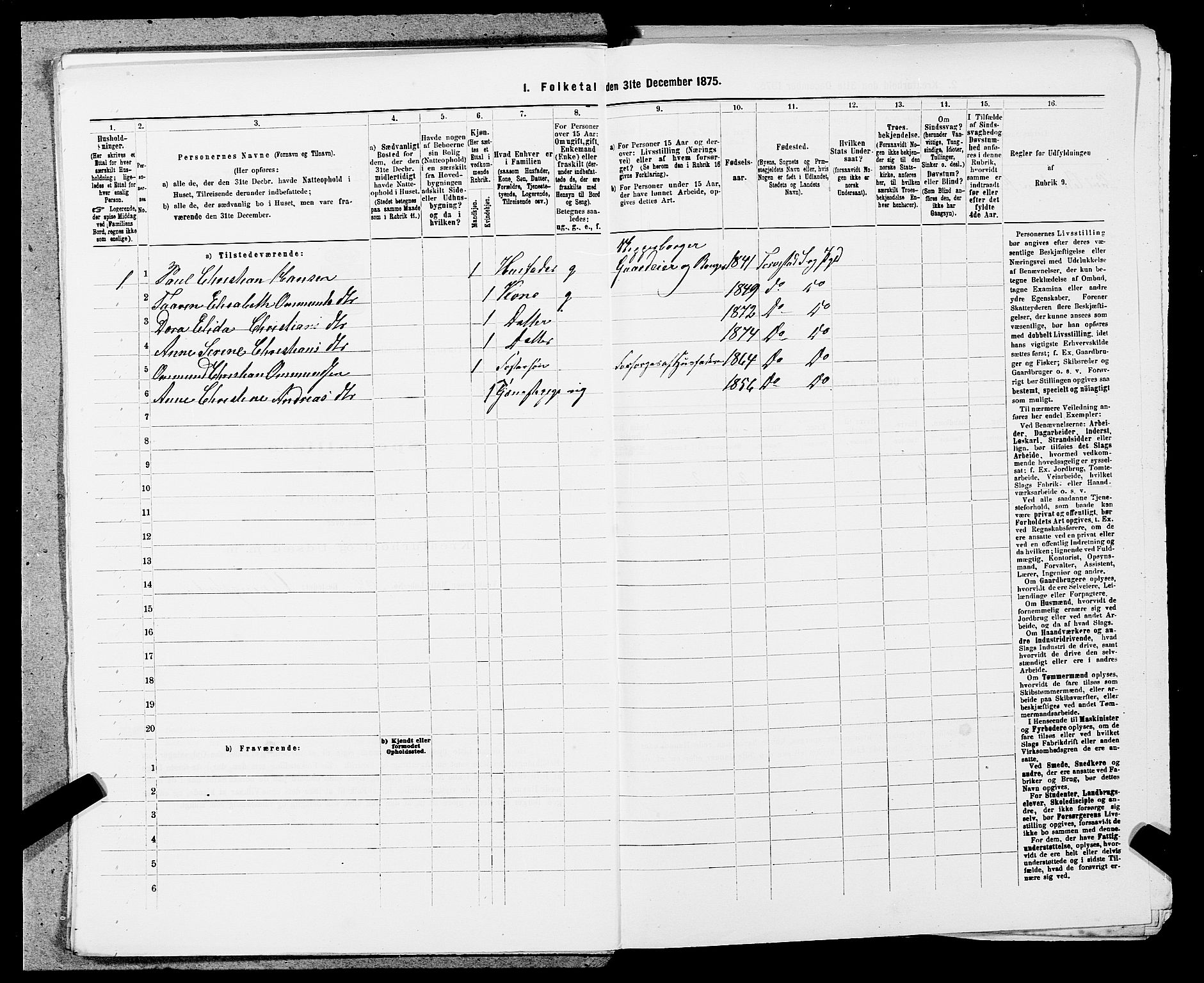 SAST, 1875 census for 1152L Torvastad/Torvastad, Skåre og Utsira, 1875, p. 144