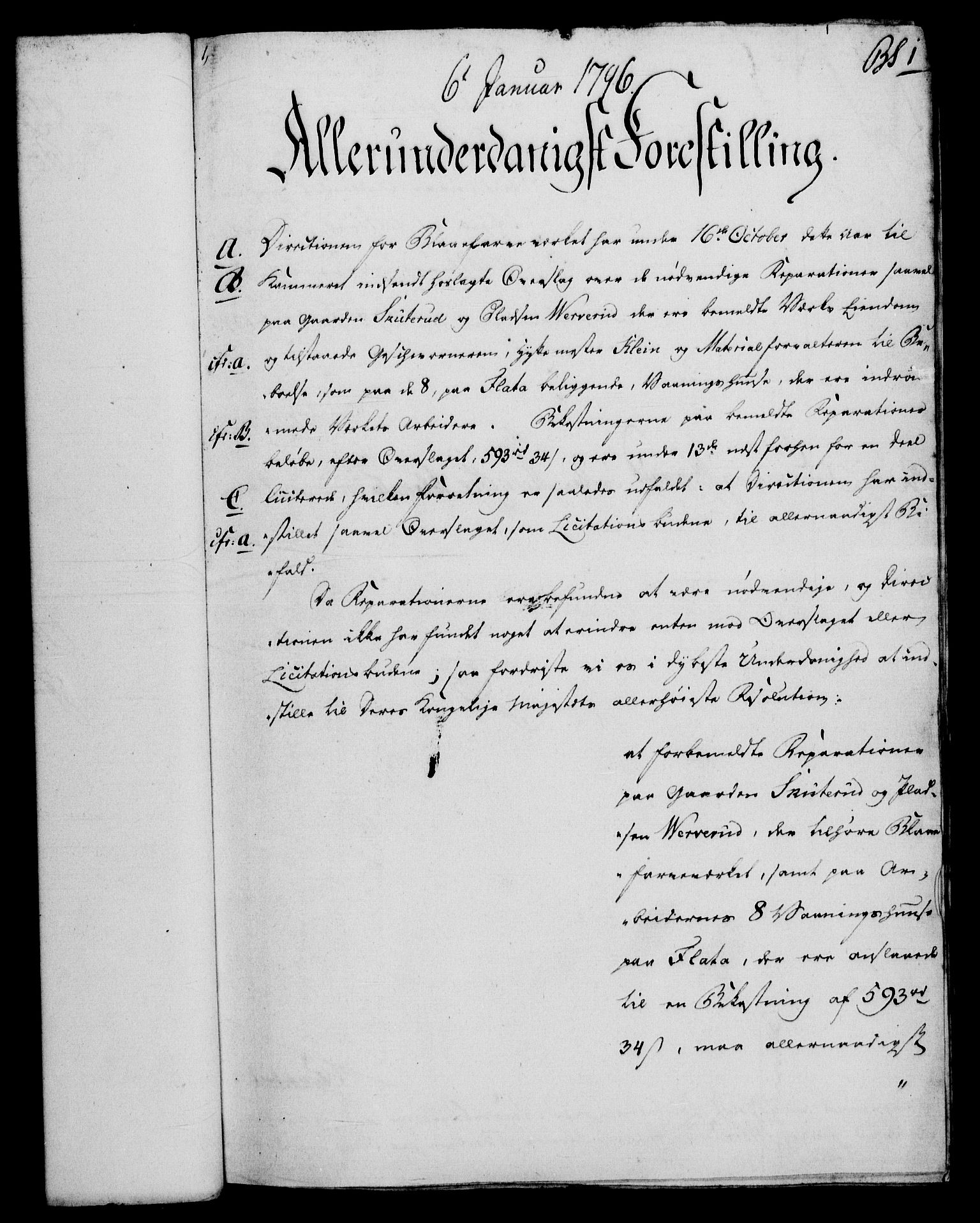 Rentekammeret, Renteskriverkontorene, AV/RA-EA-3115/M/Mf/Mfb/L0003: Relasjons- og resolusjonsprotokoll med register (merket RK 54.9), 1796-1798