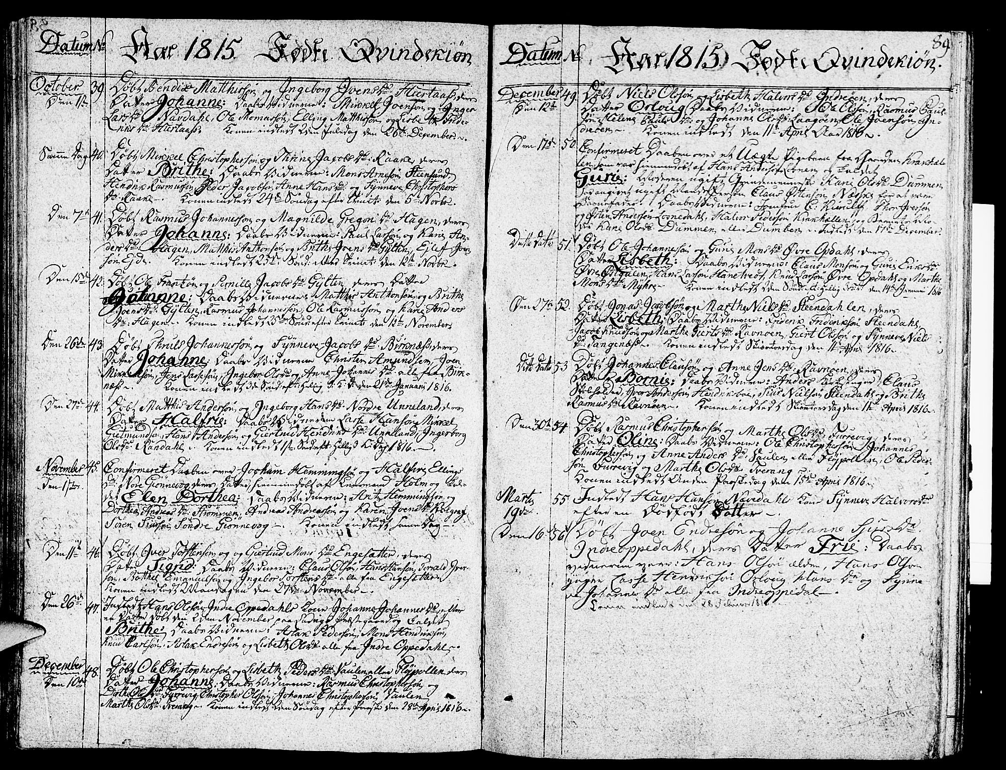 Gulen sokneprestembete, SAB/A-80201/H/Haa/Haaa/L0017: Parish register (official) no. A 17, 1809-1825, p. 89