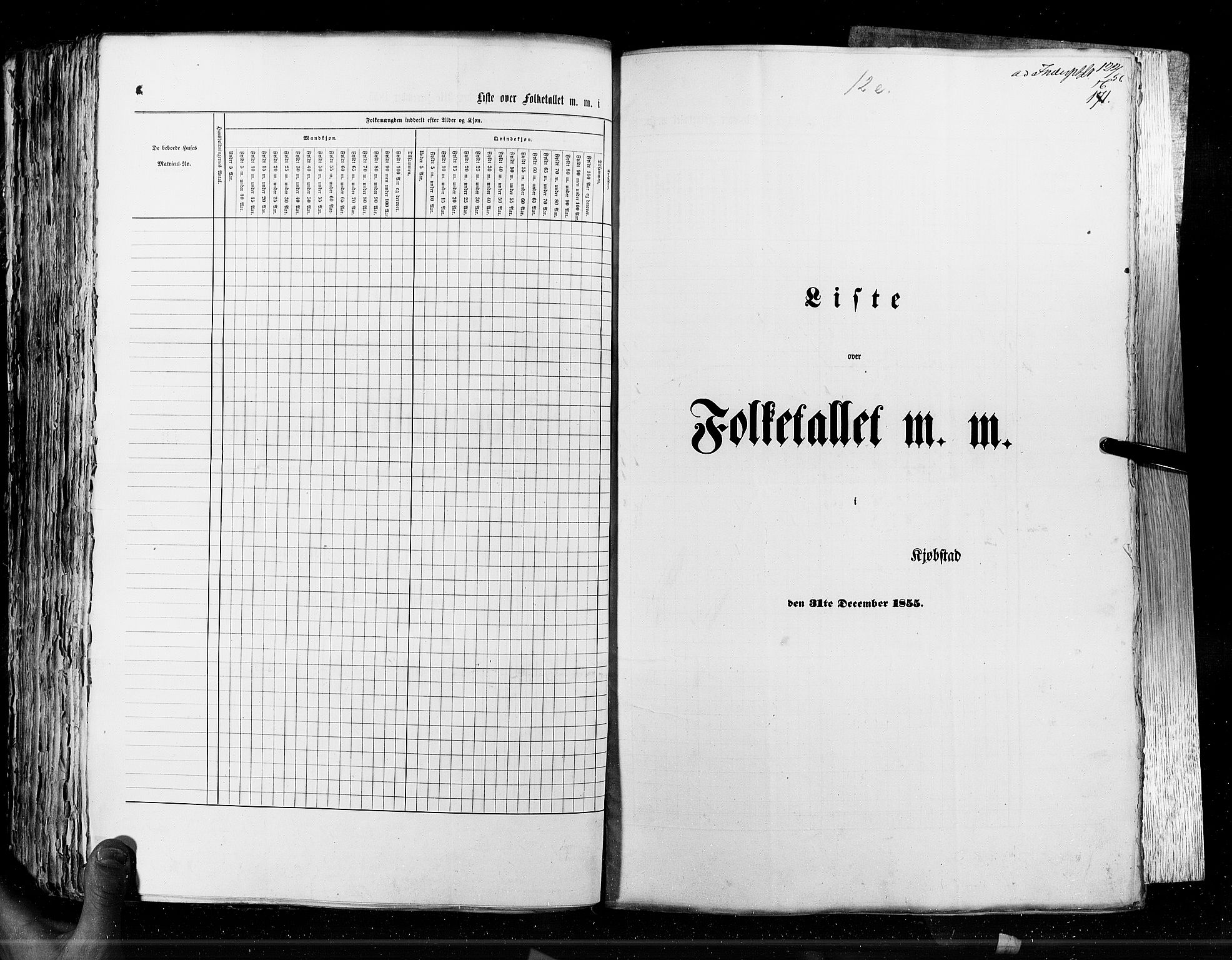 RA, Census 1855, vol. 7: Fredrikshald-Kragerø, 1855, p. 171