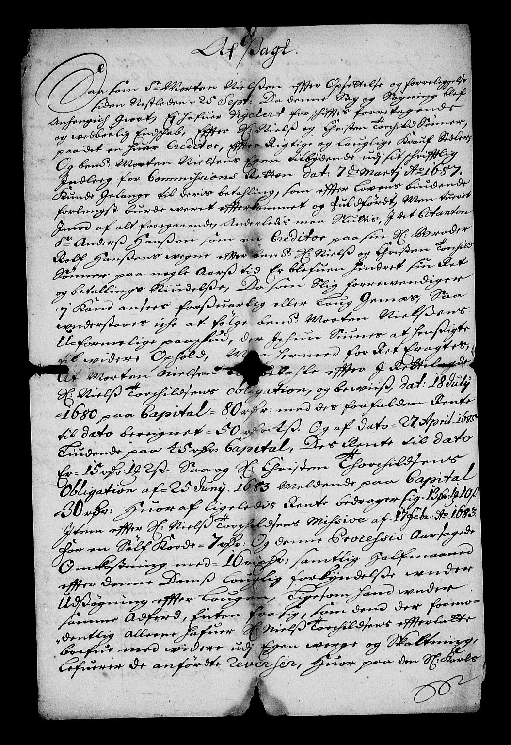Stattholderembetet 1572-1771, RA/EA-2870/Af/L0004: Avskrifter av vedlegg til originale supplikker, nummerert i samsvar med supplikkbøkene, 1691-1694, p. 170