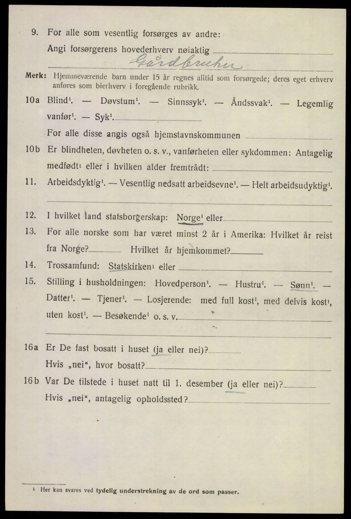 SAKO, 1920 census for Stokke, 1920, p. 9305