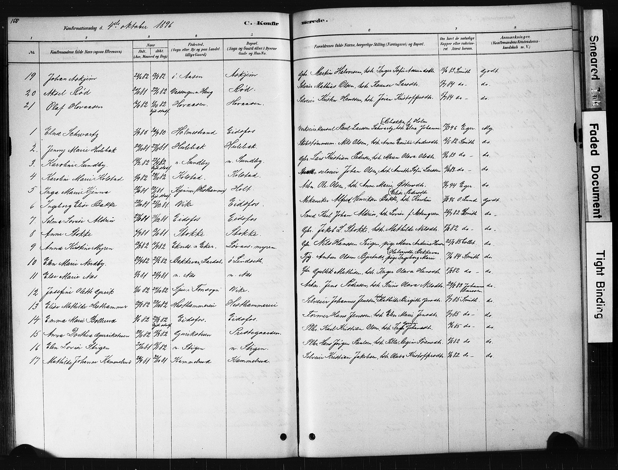 Hof kirkebøker, AV/SAKO-A-64/G/Ga/L0004: Parish register (copy) no. I 4, 1878-1930, p. 166