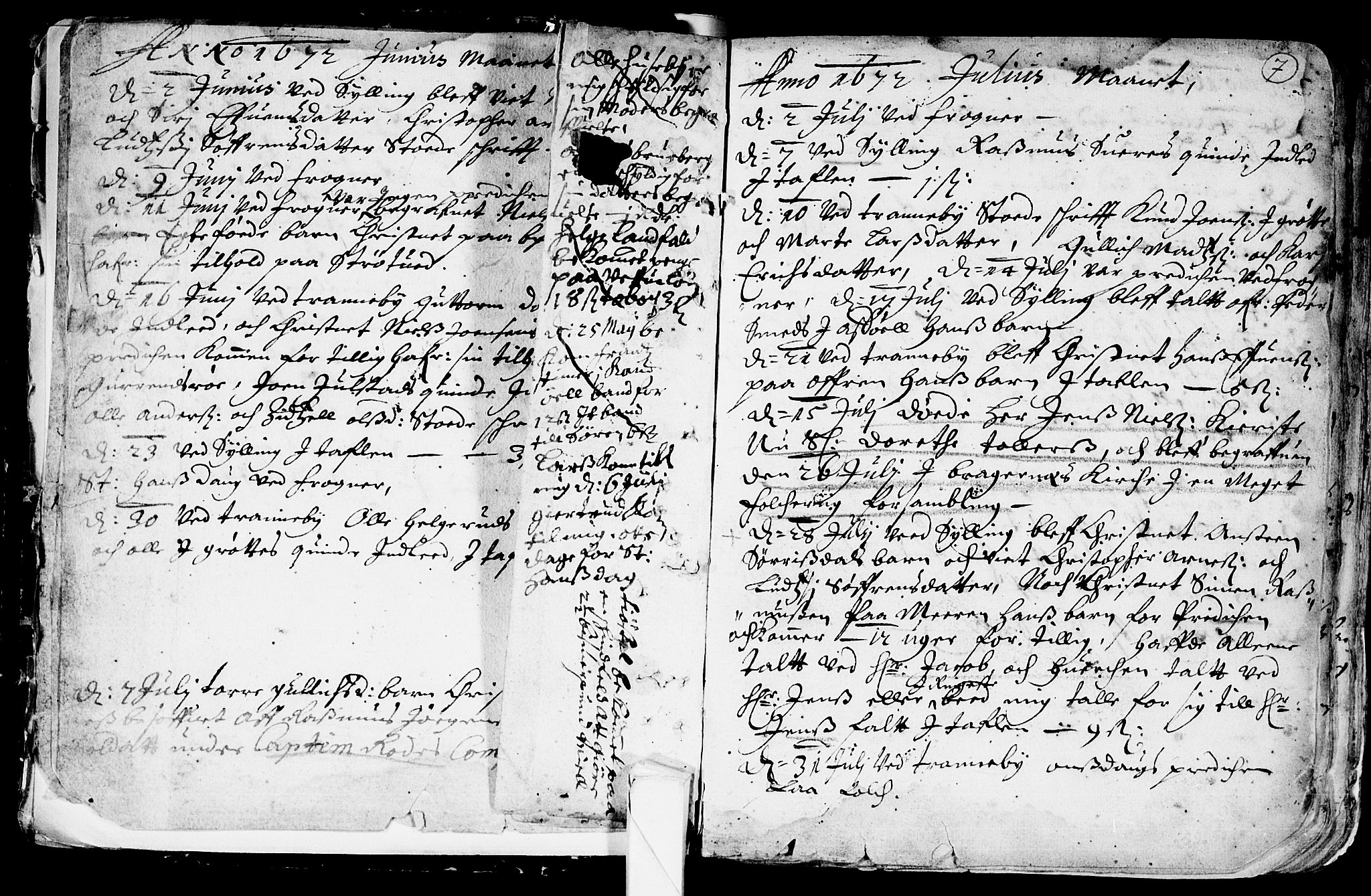 Lier kirkebøker, AV/SAKO-A-230/F/Fa/L0001: Parish register (official) no. I 1, 1672-1701, p. 7