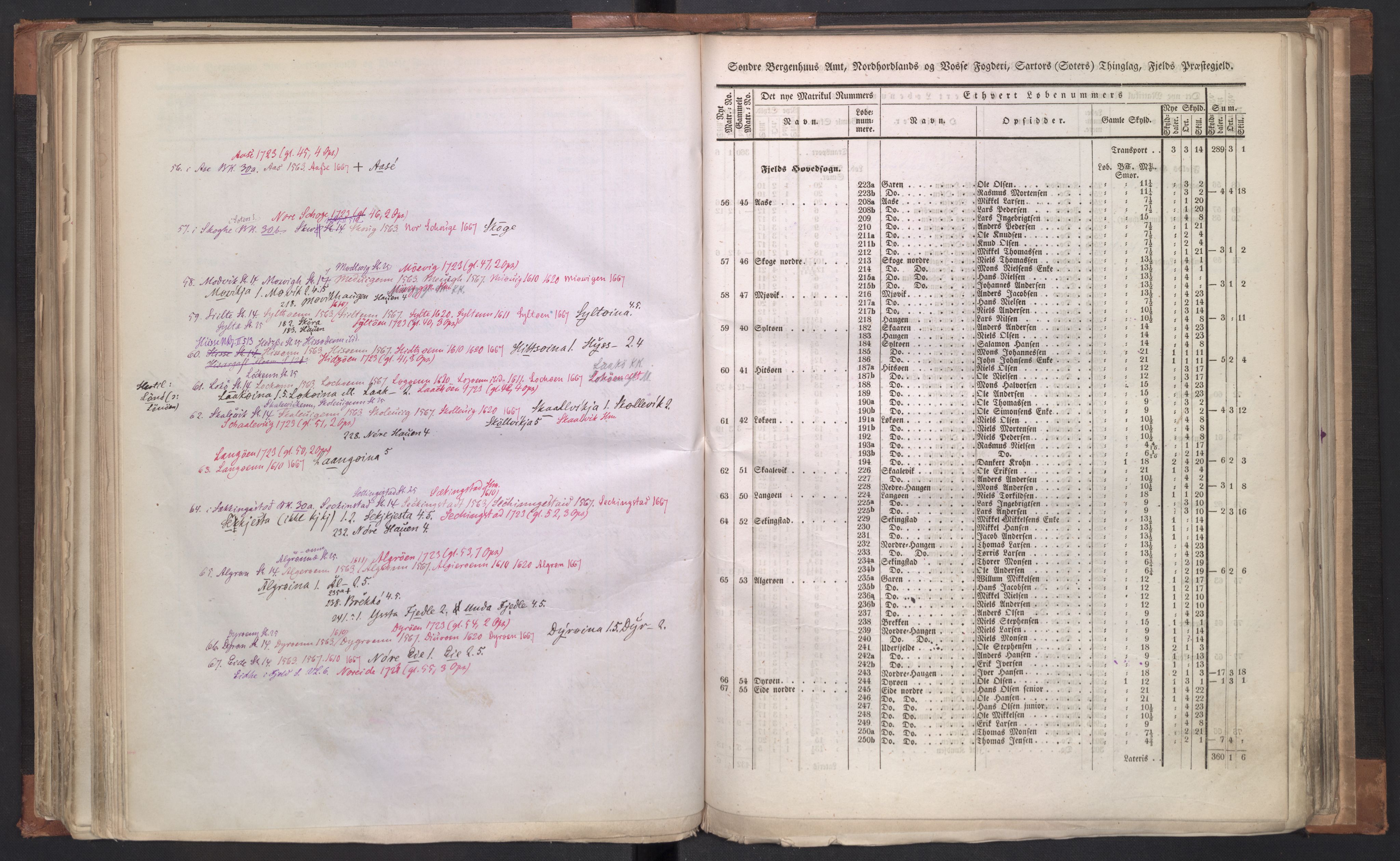 Rygh, AV/RA-PA-0034/F/Fb/L0011: Matrikkelen for 1838 - Søndre Bergenhus amt (Hordaaland fylke), 1838