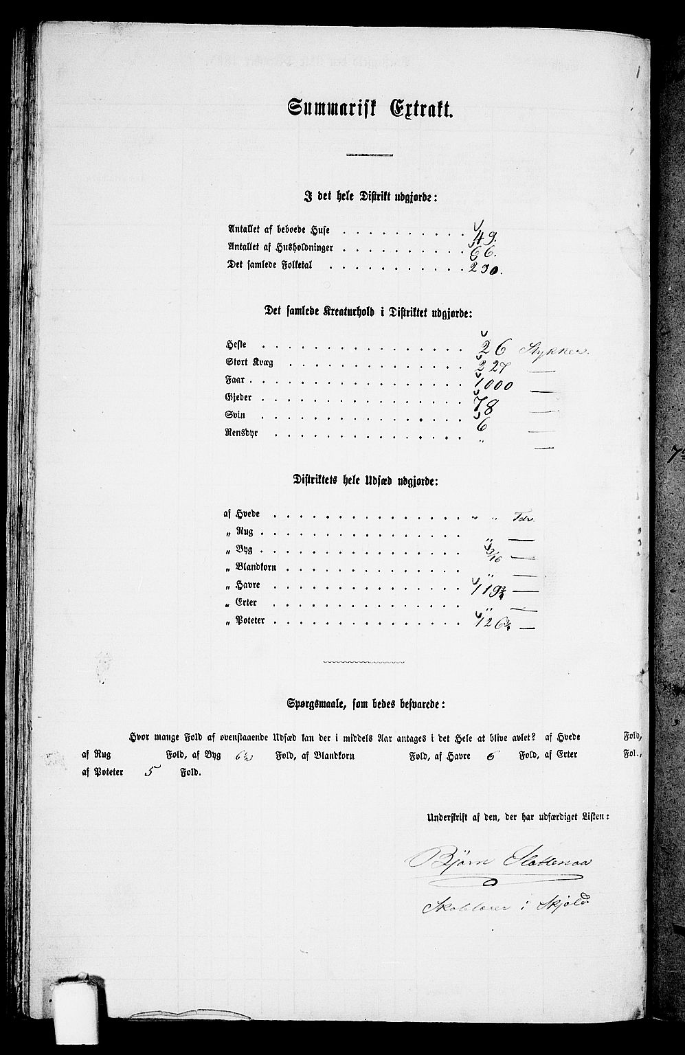 RA, 1865 census for Skjold, 1865, p. 94