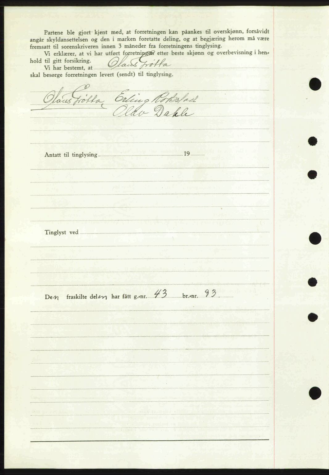 Romsdal sorenskriveri, AV/SAT-A-4149/1/2/2C: Mortgage book no. A19, 1946-1946, Diary no: : 755/1946