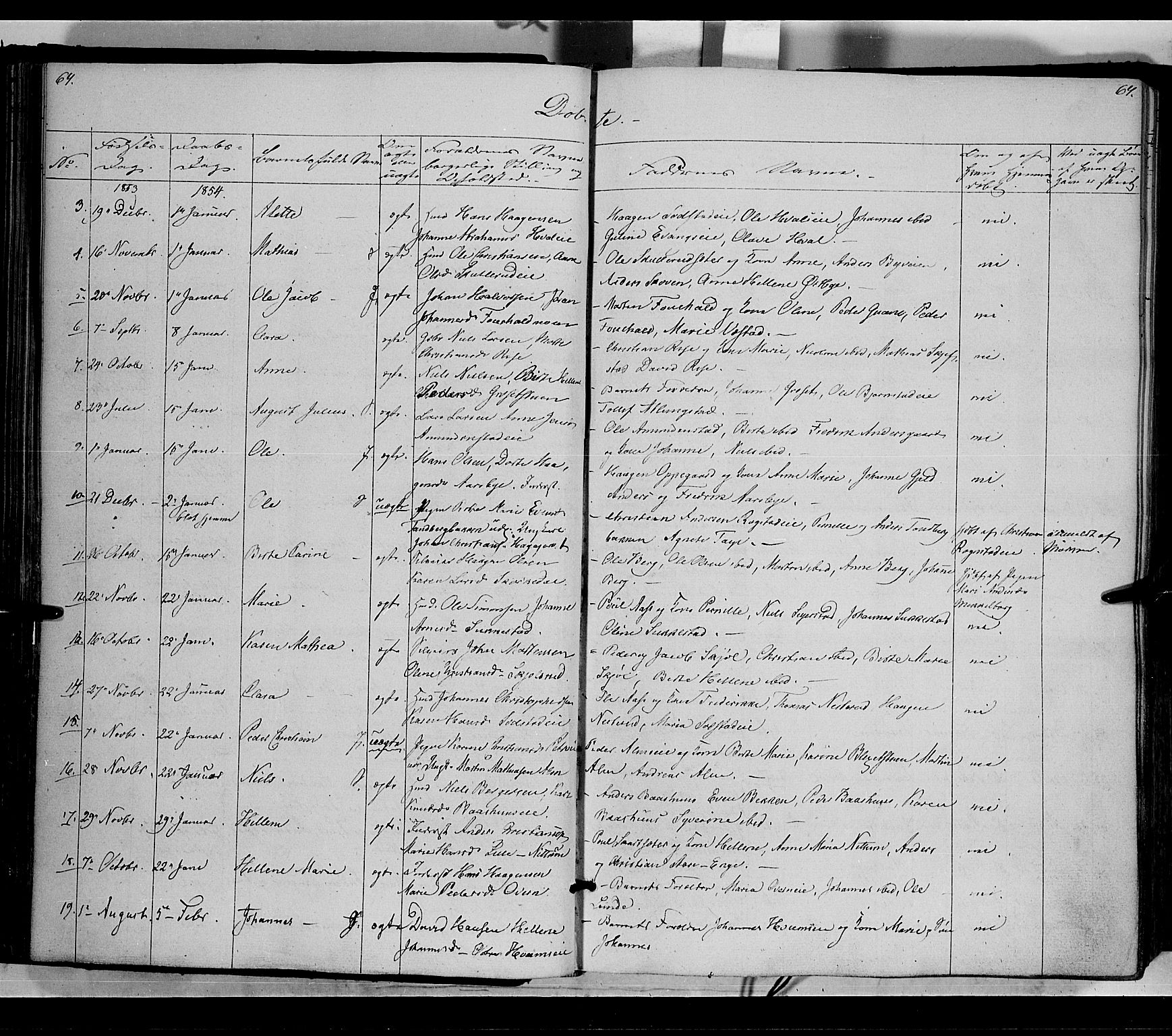 Østre Toten prestekontor, AV/SAH-PREST-104/H/Ha/Haa/L0003: Parish register (official) no. 3, 1848-1856, p. 64
