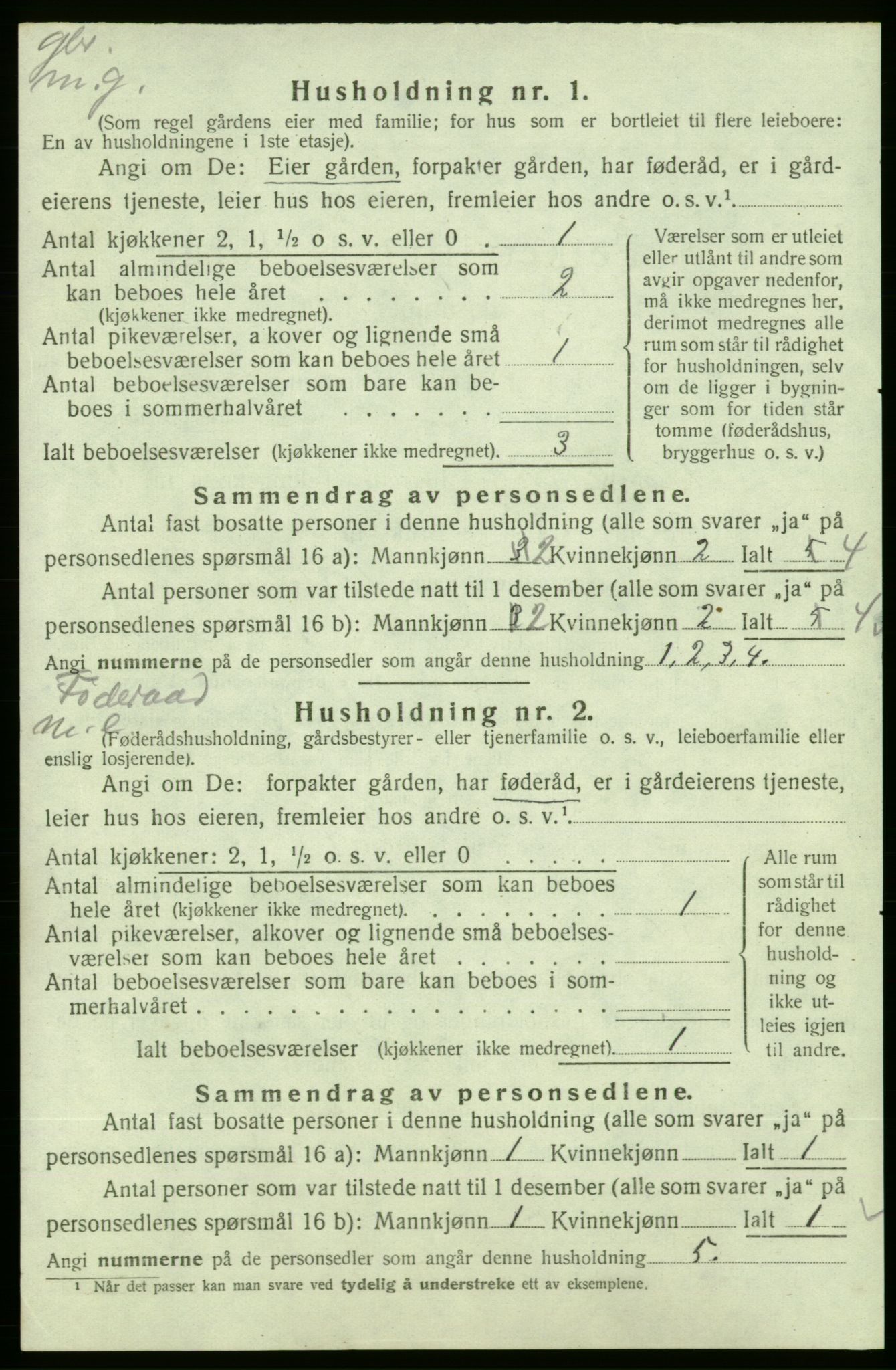 SAB, 1920 census for Skånevik, 1920, p. 2001