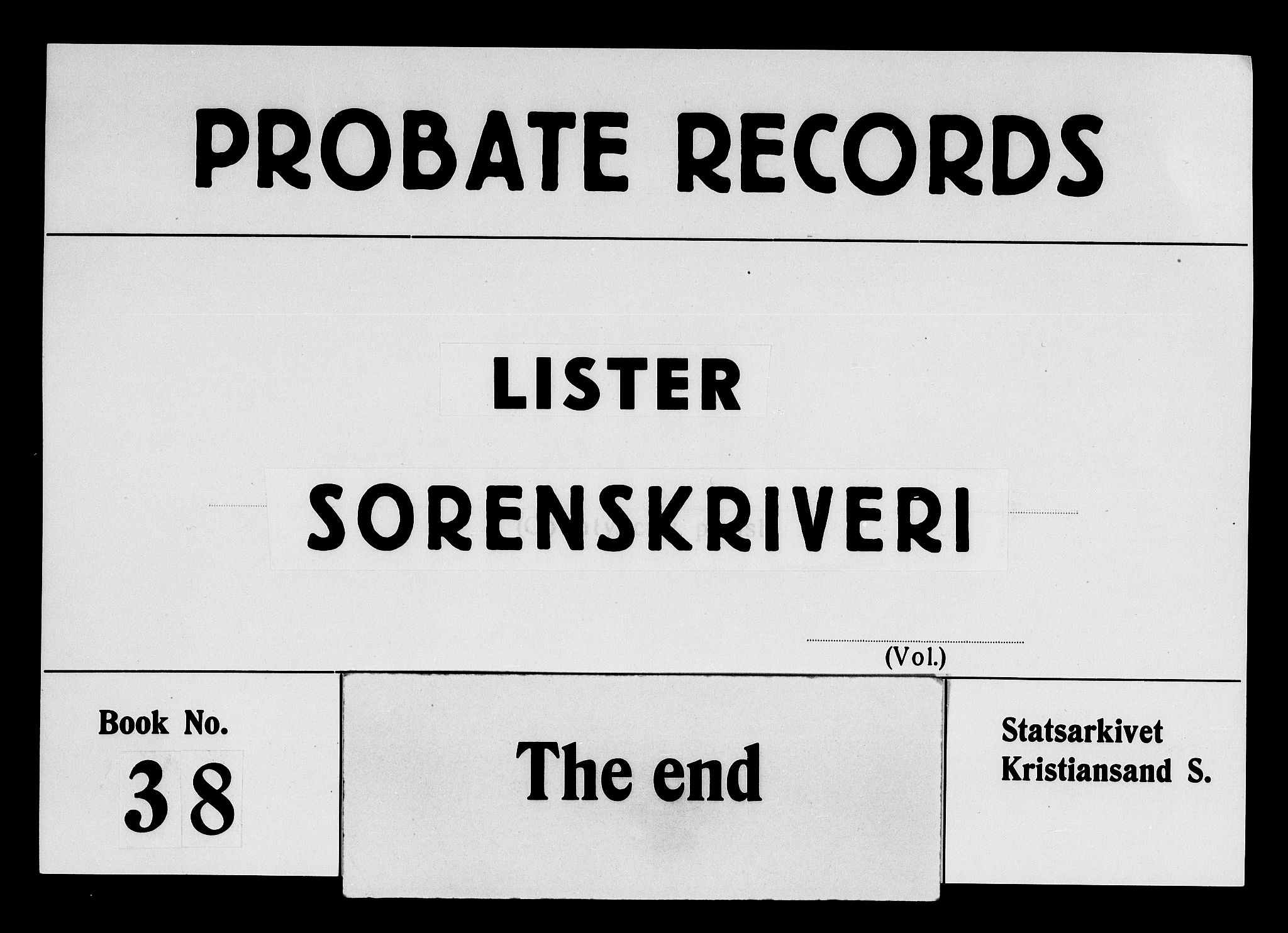 Lister sorenskriveri, AV/SAK-1221-0003/H/Hc/L0051: Skifteprotokoll nr 38 med register, 1805-1808