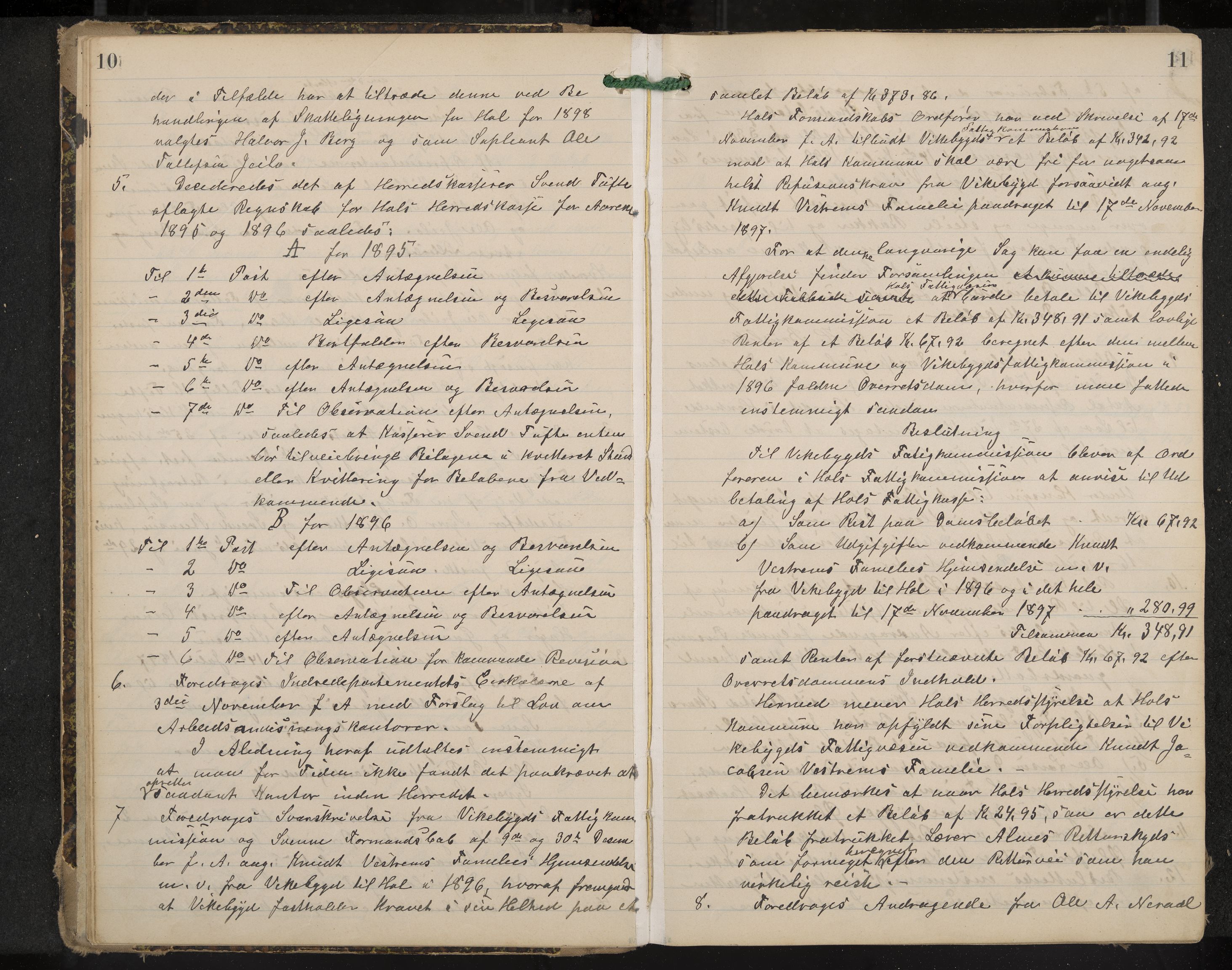 Hol formannskap og sentraladministrasjon, IKAK/0620021-1/A/L0003: Møtebok, 1897-1904, p. 10-11