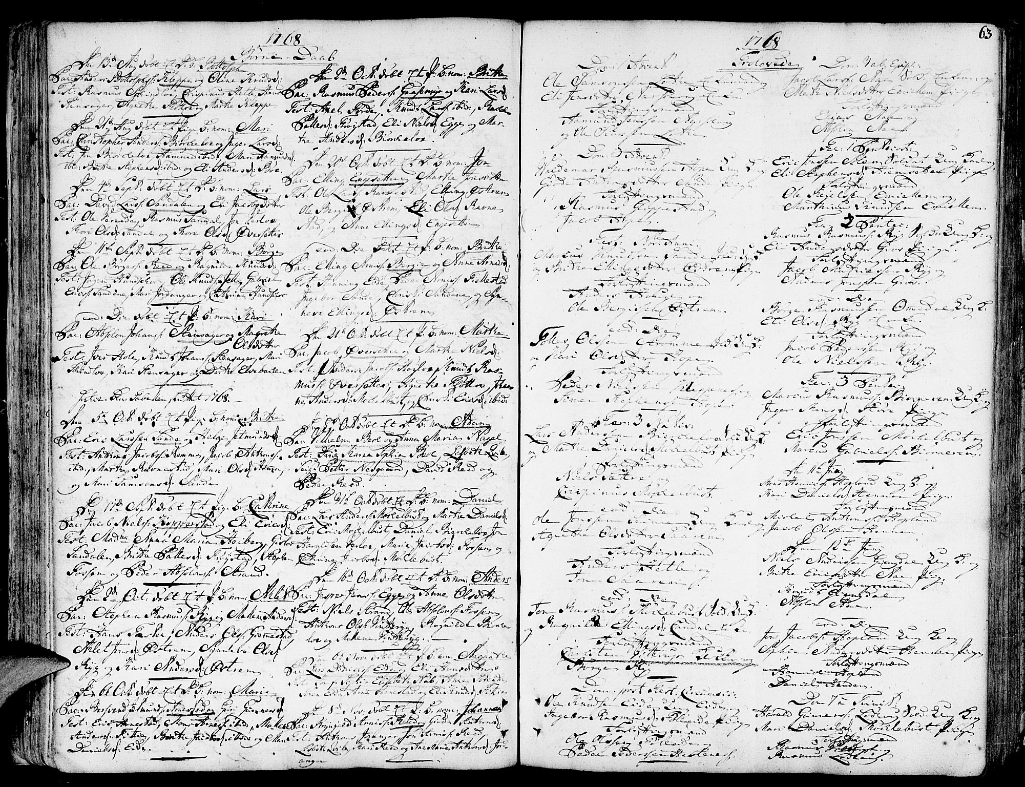 Gloppen sokneprestembete, AV/SAB-A-80101/H/Haa/Haaa/L0004: Parish register (official) no. A 4, 1758-1784, p. 63