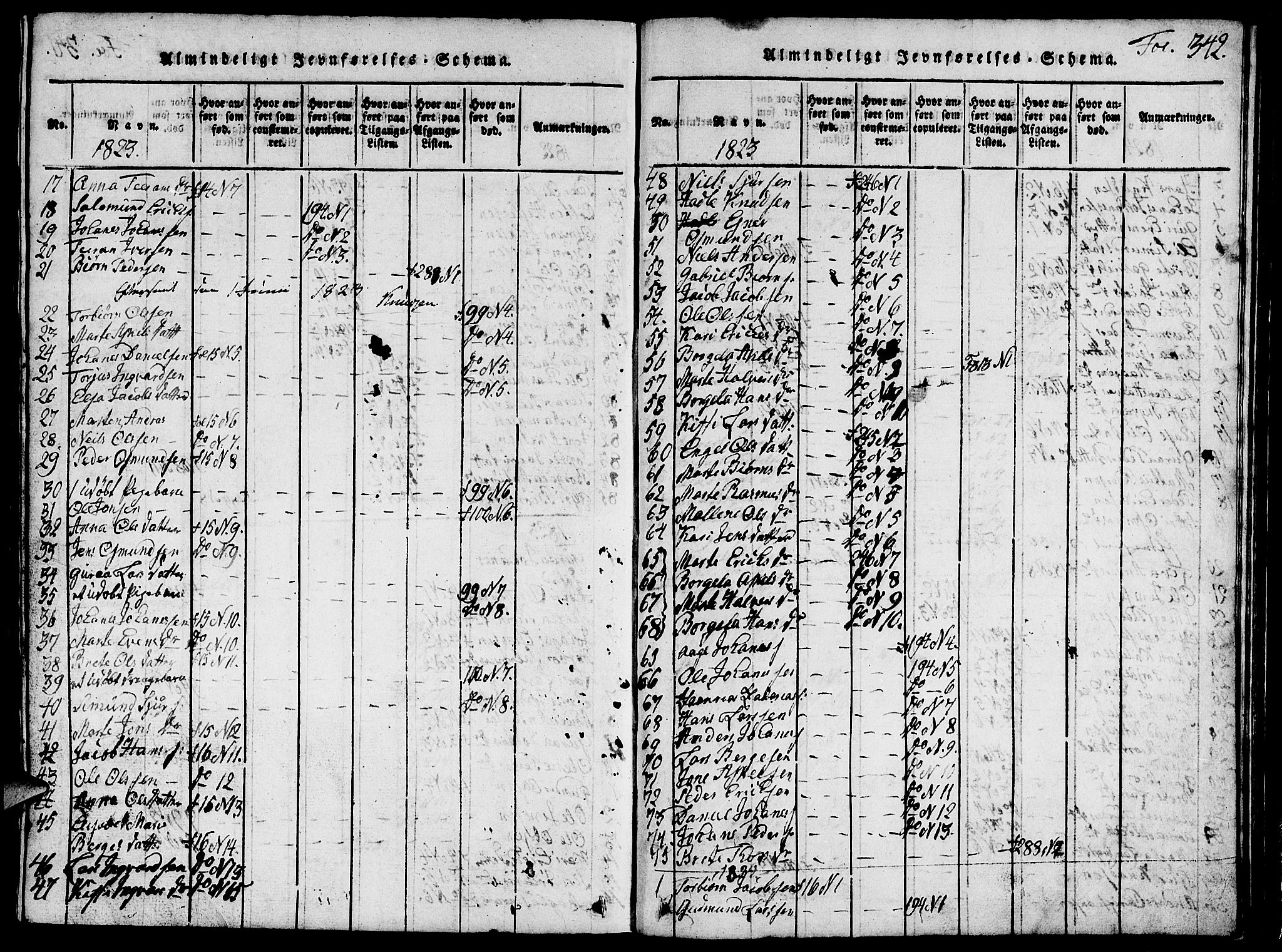 Vikedal sokneprestkontor, AV/SAST-A-101840/01/V: Parish register (copy) no. B 1, 1816-1853, p. 342