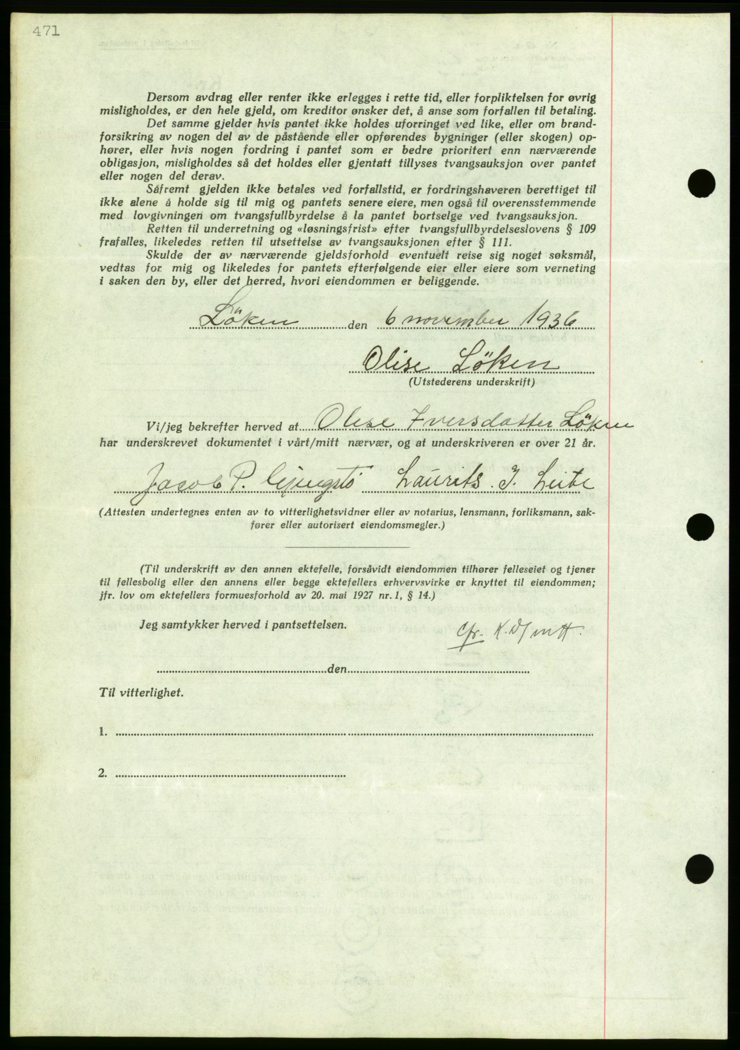 Nordmøre sorenskriveri, AV/SAT-A-4132/1/2/2Ca/L0090: Mortgage book no. B80, 1936-1937, Diary no: : 2667/1936