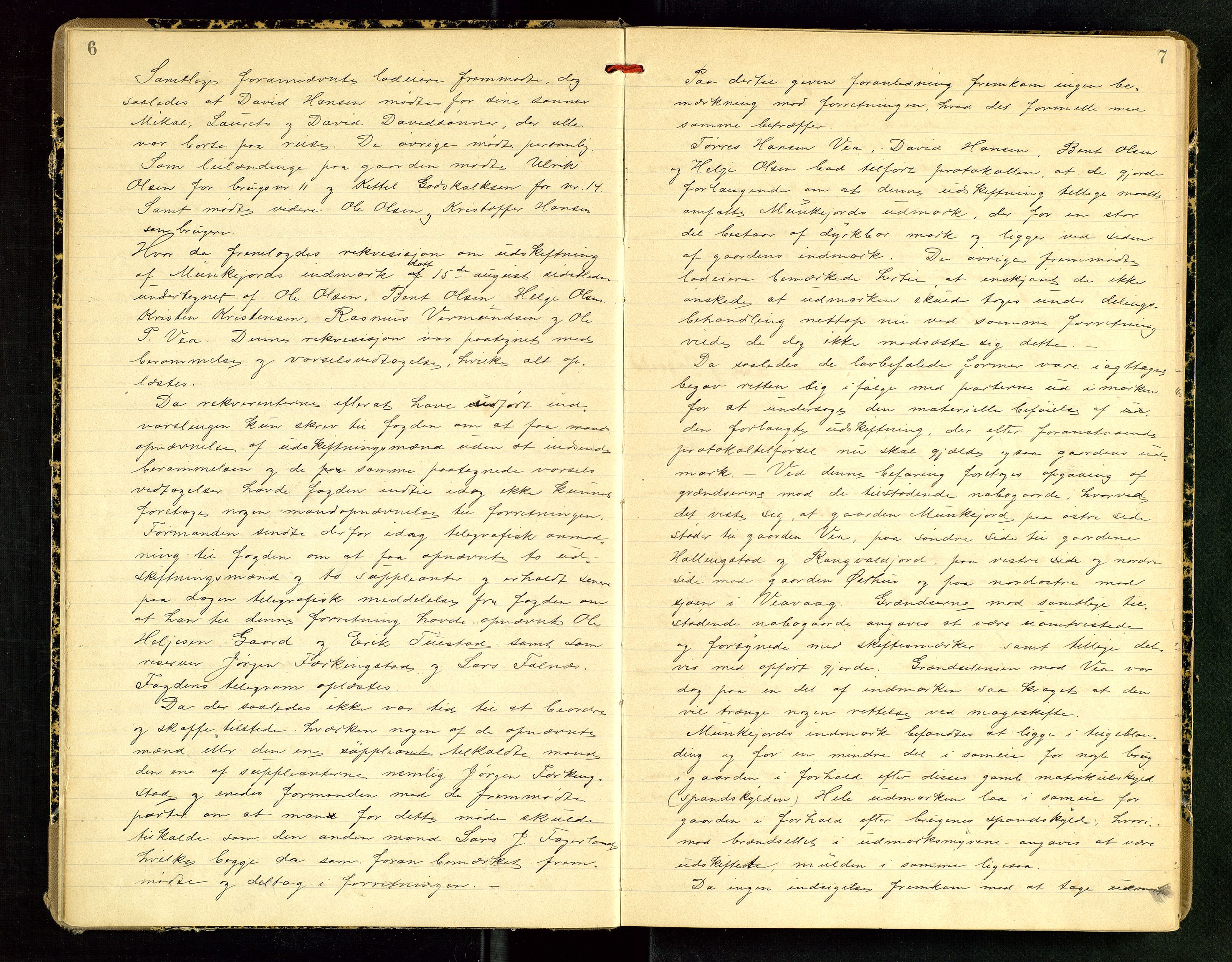 Rogaland jordskifterett, AV/SAST-A-102426/Oa/L0013: Forhandlingsprotokoll, 1892-1899, p. 6-7