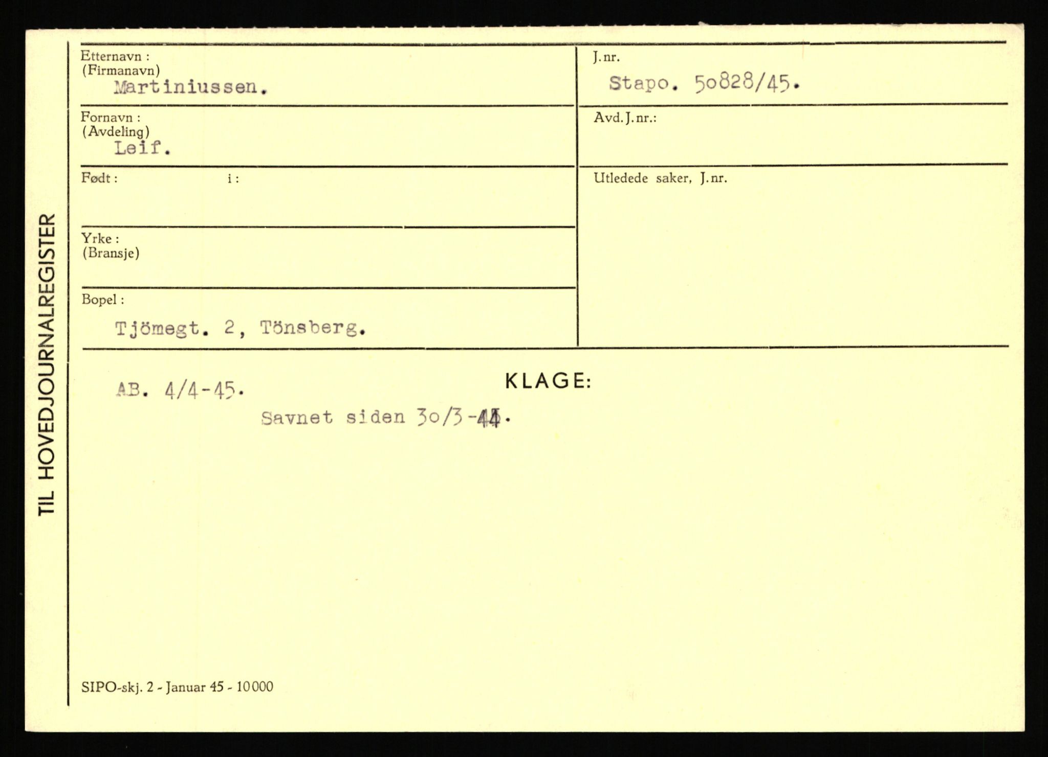 Statspolitiet - Hovedkontoret / Osloavdelingen, AV/RA-S-1329/C/Ca/L0010: Lind - Moksnes, 1943-1945, p. 2832