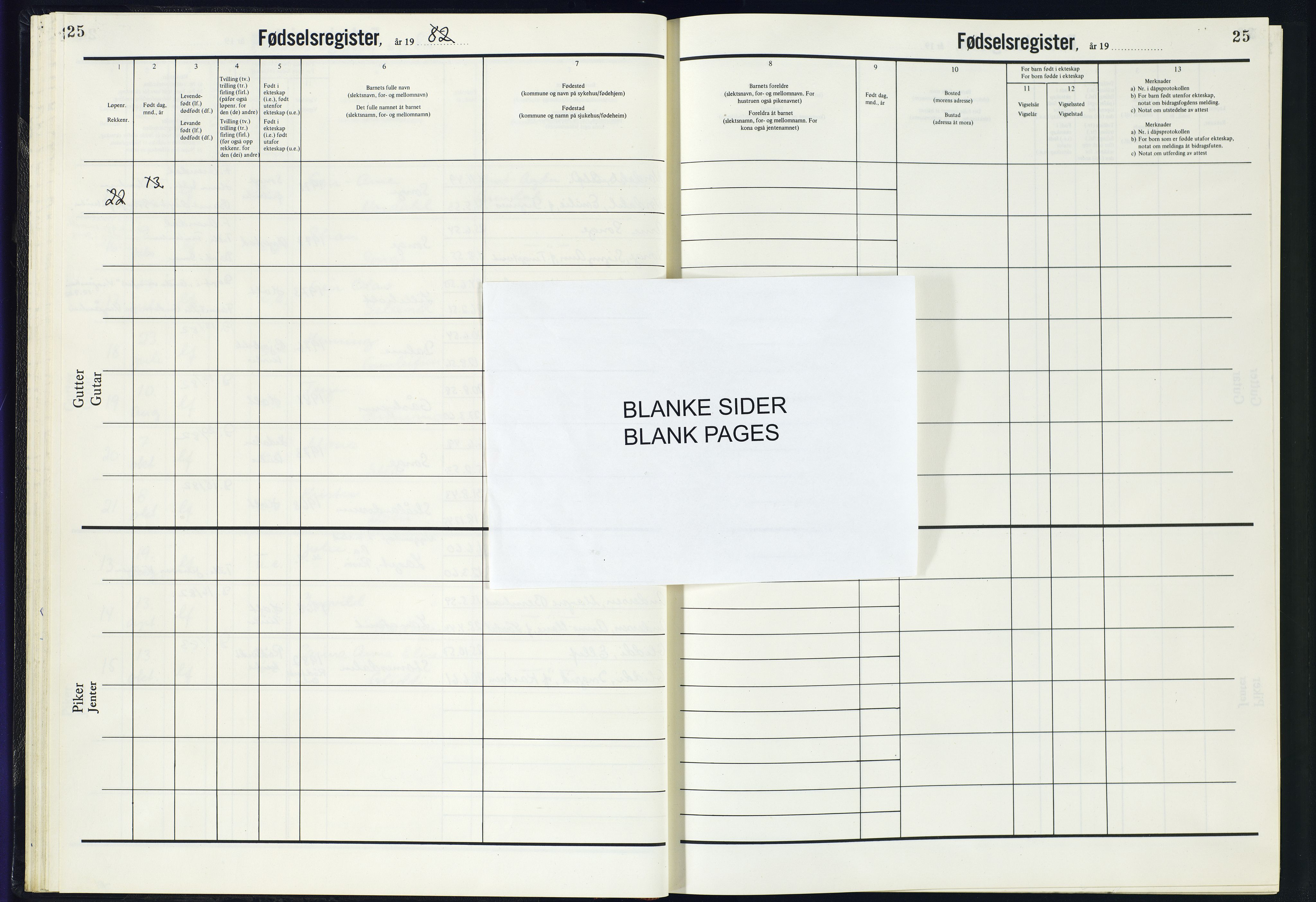 Holt sokneprestkontor, SAK/1111-0021/J/Ja/L0003: Birth register no. II.4.3, 1977-1982