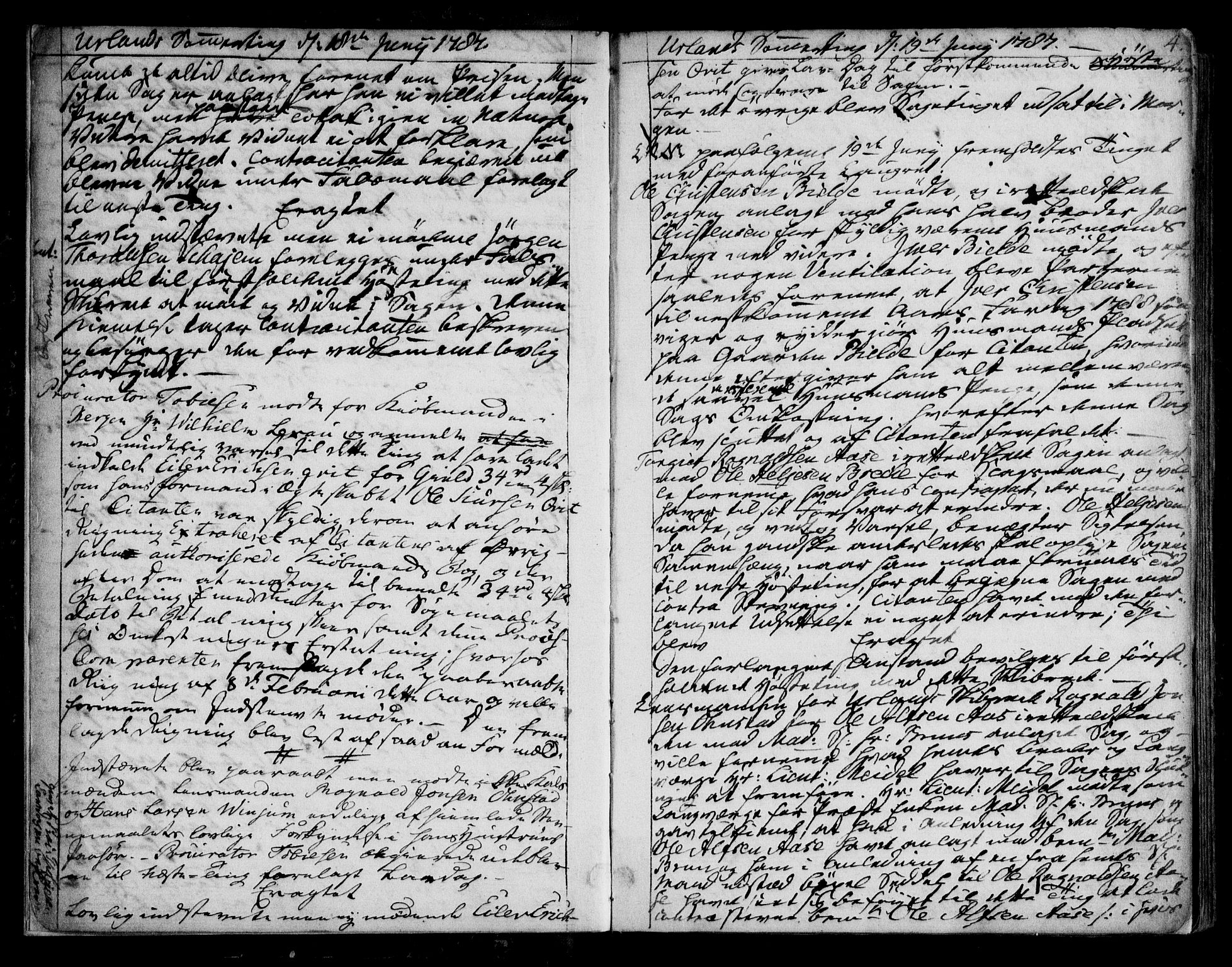 Ytre Sogn tingrett, AV/SAB-A-2601/1/F/Fa/L0042a: Tingbok (justisprotokoll), 1787-1790, p. 3b-4a