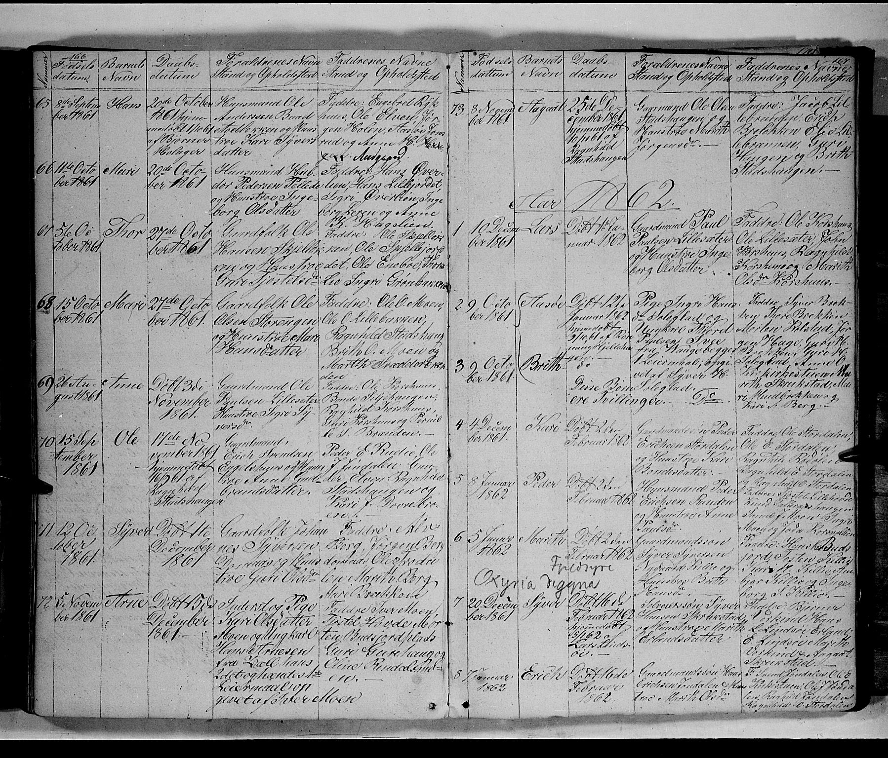 Lesja prestekontor, SAH/PREST-068/H/Ha/Hab/L0003: Parish register (copy) no. 3, 1842-1862, p. 266-267