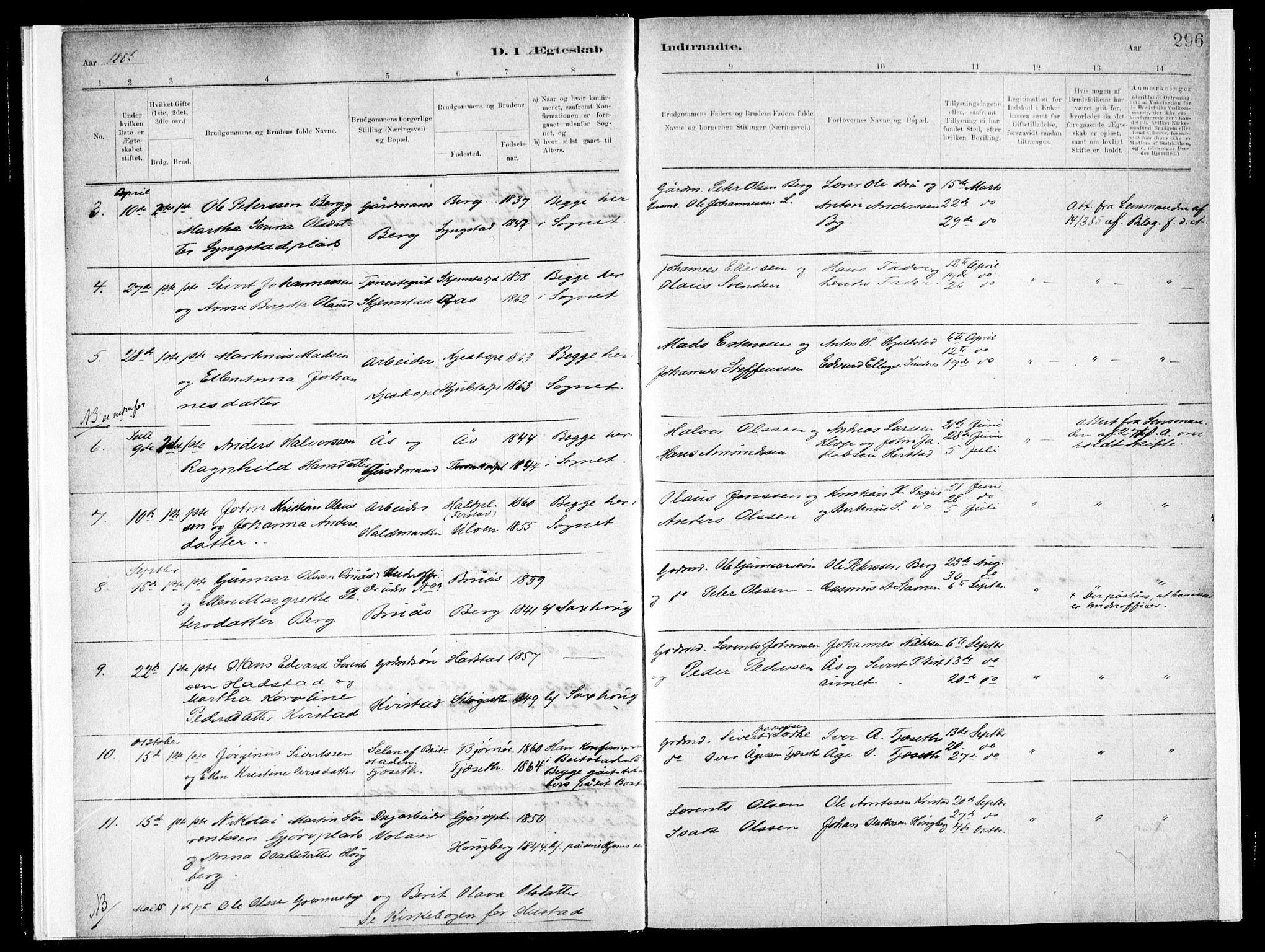 Ministerialprotokoller, klokkerbøker og fødselsregistre - Nord-Trøndelag, SAT/A-1458/730/L0285: Parish register (official) no. 730A10, 1879-1914, p. 296