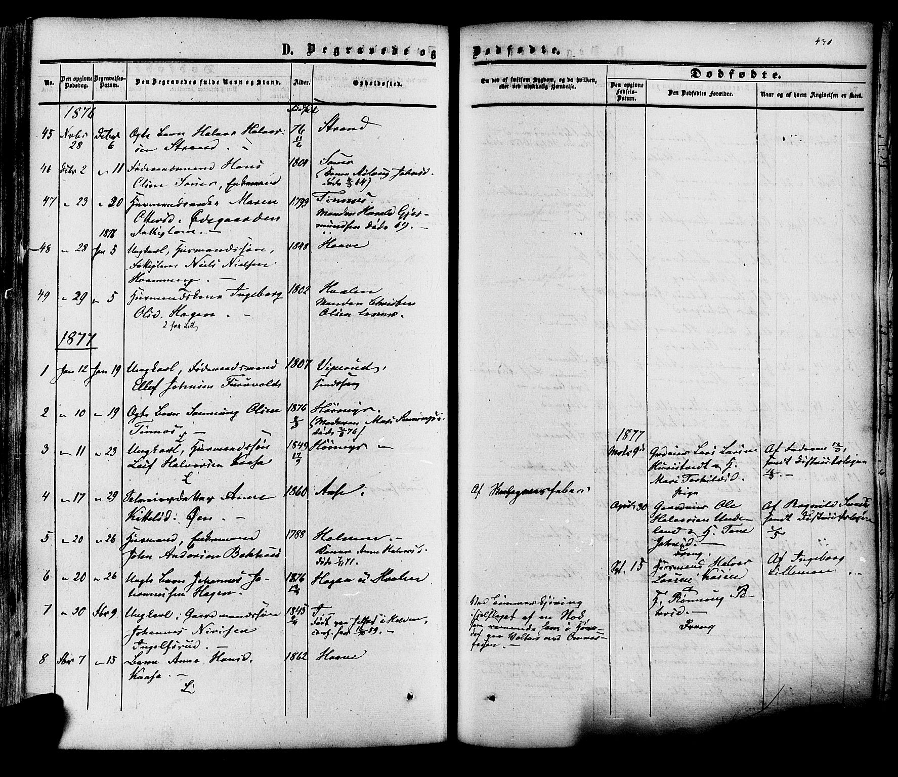 Heddal kirkebøker, SAKO/A-268/F/Fa/L0007: Parish register (official) no. I 7, 1855-1877, p. 430