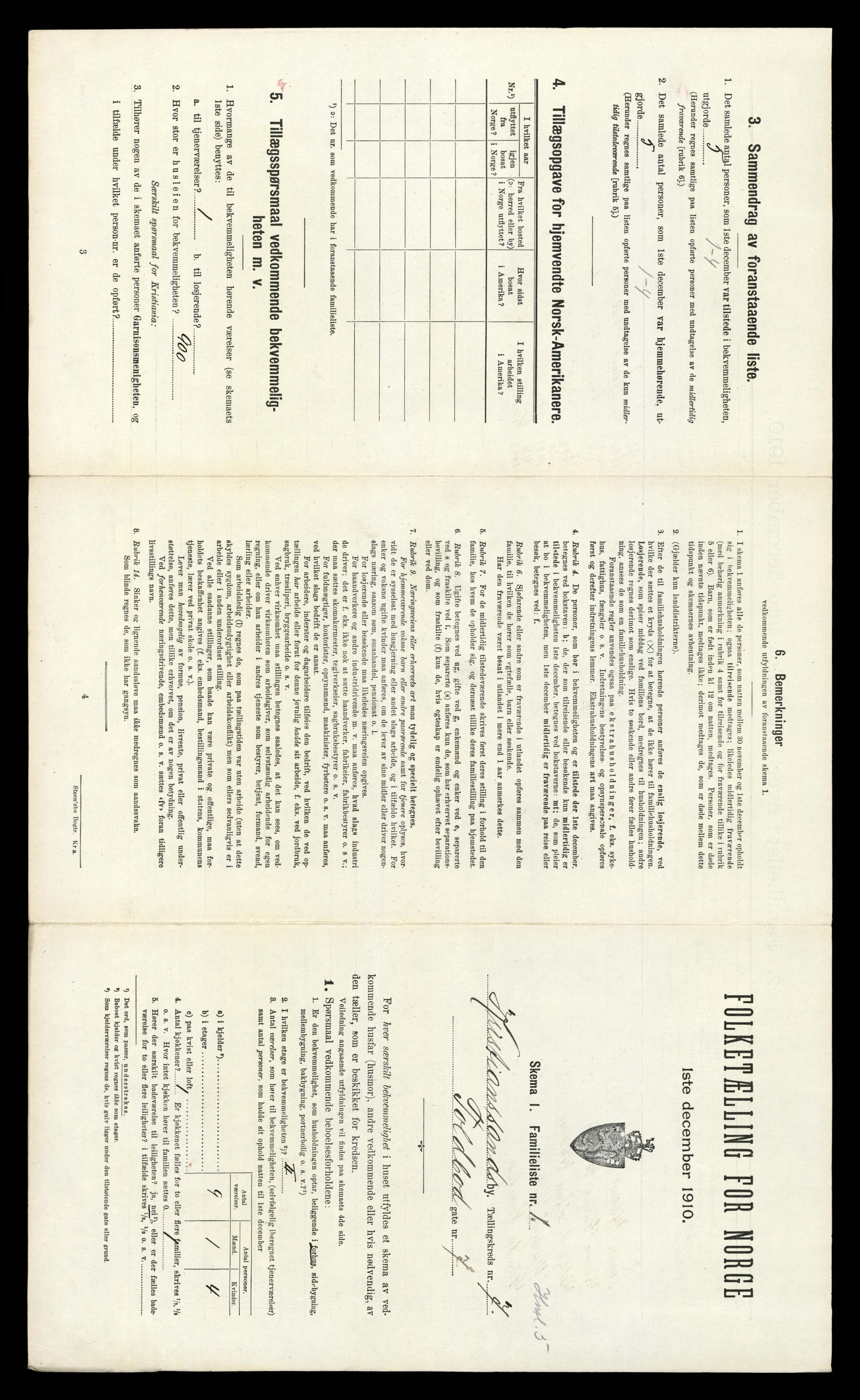 RA, 1910 census for Kristiansand, 1910, p. 1558