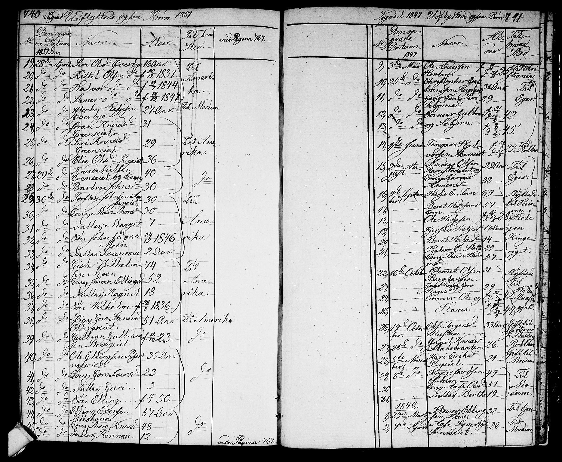 Sigdal kirkebøker, SAKO/A-245/G/Ga/L0002: Parish register (copy) no. I 2, 1835-1856, p. 740-741