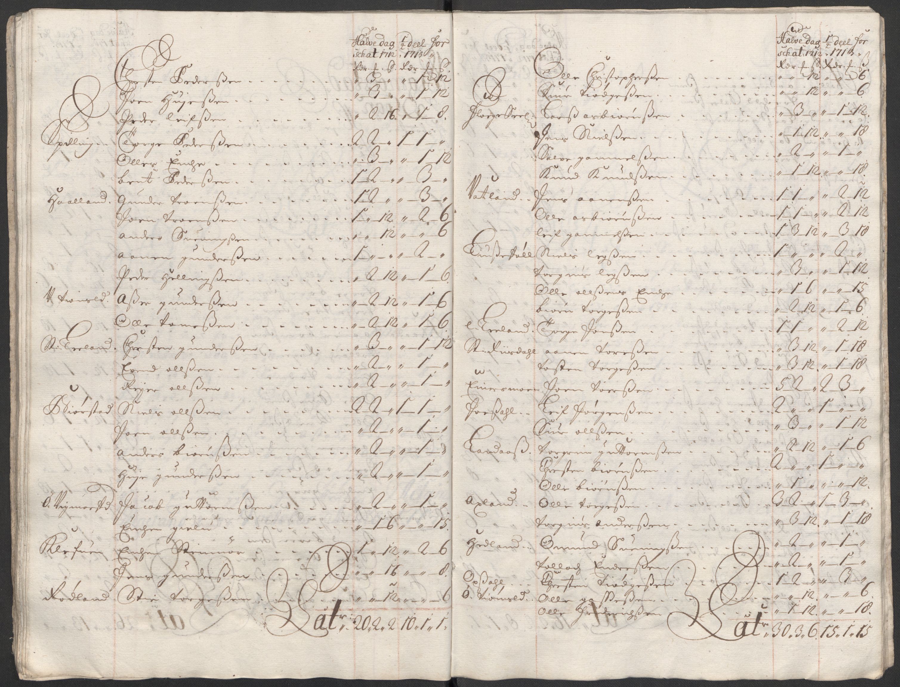 Rentekammeret inntil 1814, Reviderte regnskaper, Fogderegnskap, AV/RA-EA-4092/R43/L2556: Fogderegnskap Lista og Mandal, 1713, p. 237