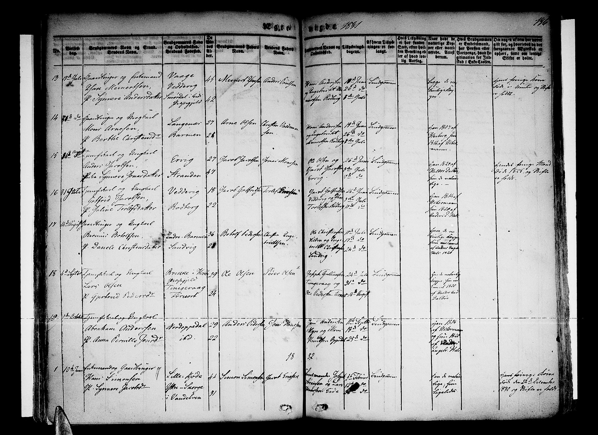 Selje sokneprestembete, SAB/A-99938/H/Ha/Haa/Haaa: Parish register (official) no. A 9, 1829-1844, p. 176