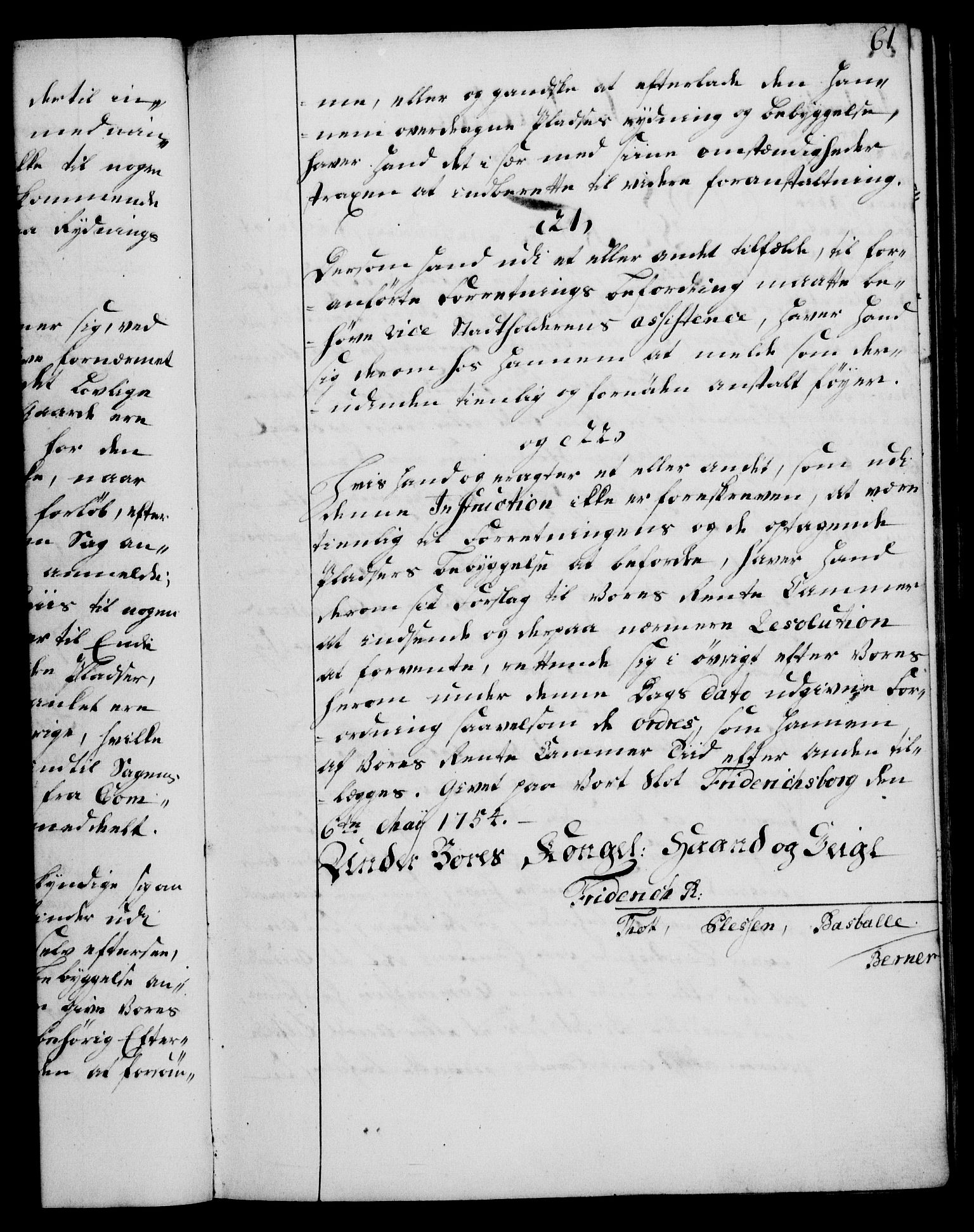 Rentekammeret, Kammerkanselliet, RA/EA-3111/G/Gg/Ggi/L0003: Norsk instruksjonsprotokoll med register (merket RK 53.36), 1751-1775, p. 61