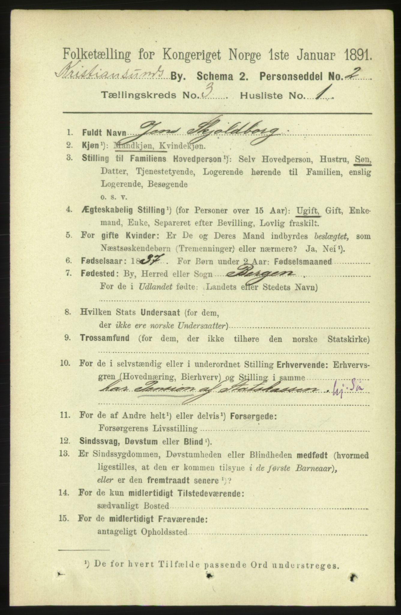 RA, 1891 census for 1503 Kristiansund, 1891, p. 2793