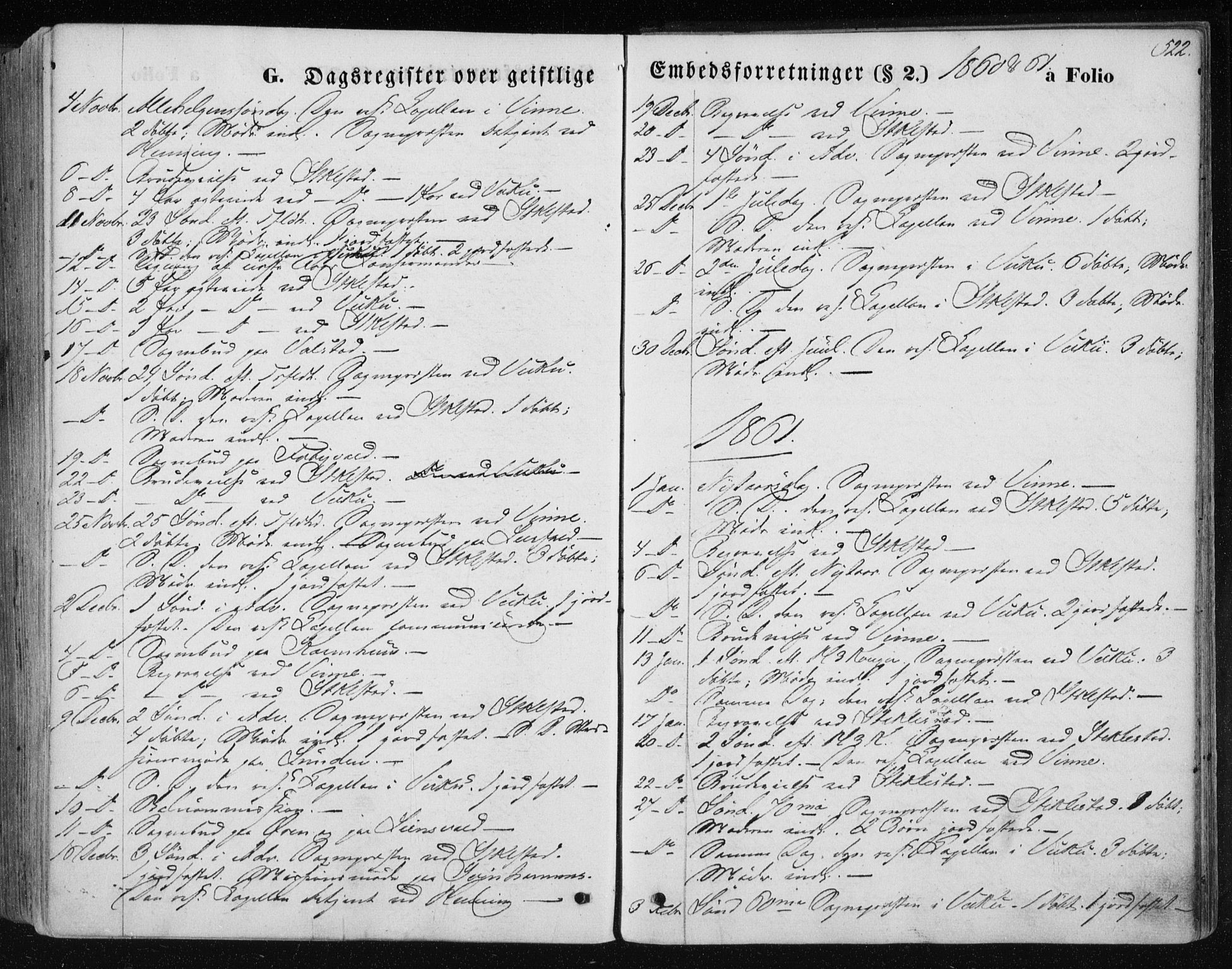 Ministerialprotokoller, klokkerbøker og fødselsregistre - Nord-Trøndelag, SAT/A-1458/723/L0241: Parish register (official) no. 723A10, 1860-1869, p. 522